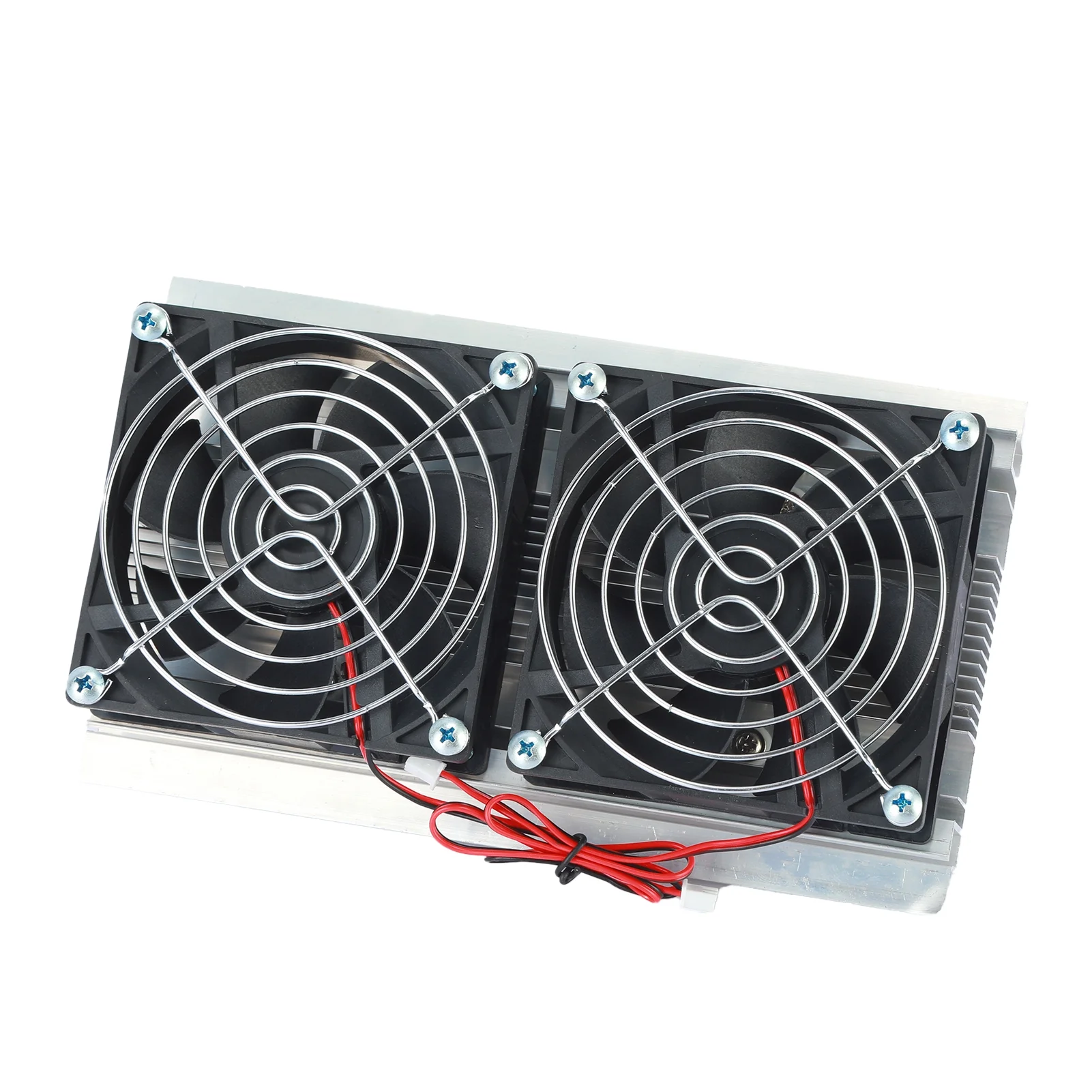 Hesroicy Double Fan Thermoelectric Cooler Quick Cooling Fireproof ABS 120W Refrigeration Cooling System Kit for Pet Bin