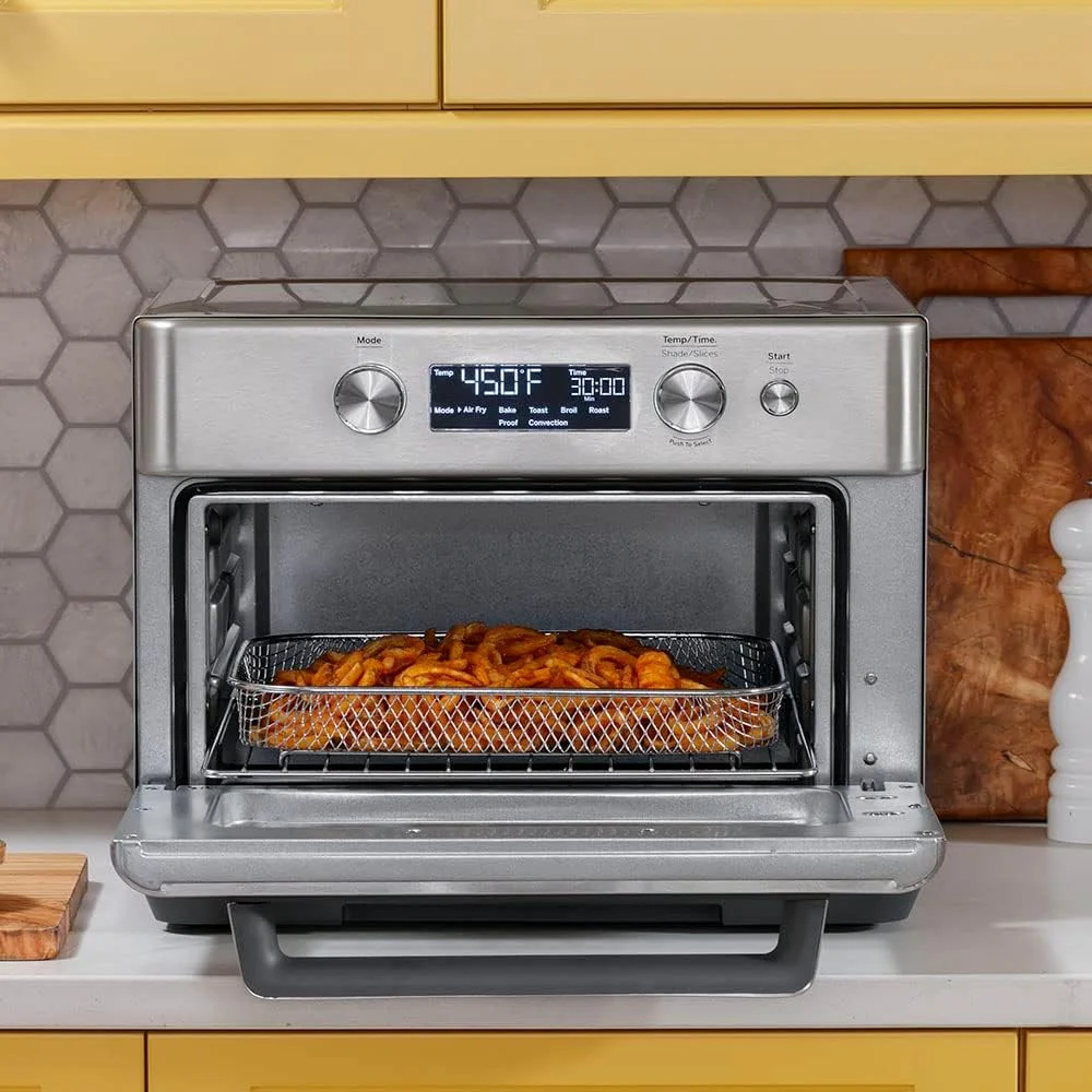 GE - Convection Toaster Oven with Air Fry - Stainless Steel