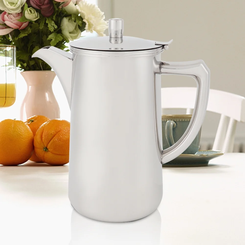 2L Stainless Steel Multipurpose Kettle, Ergonomic Water Mug Cup for Milk, Juice, Coffee, Durable, Mirror-Polished Easy-Clean Design