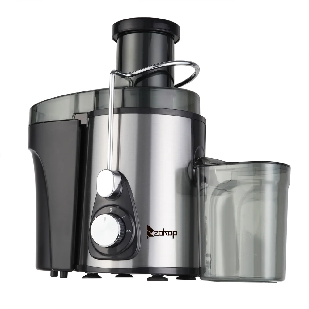 Juicer Machines, MDHAND 600W Electric Juice Extractor With Wide Mouth, 600 ML Stainless Juice Extractor, Juice Processor For Most Fruits And Vegetables, Silver, HD85