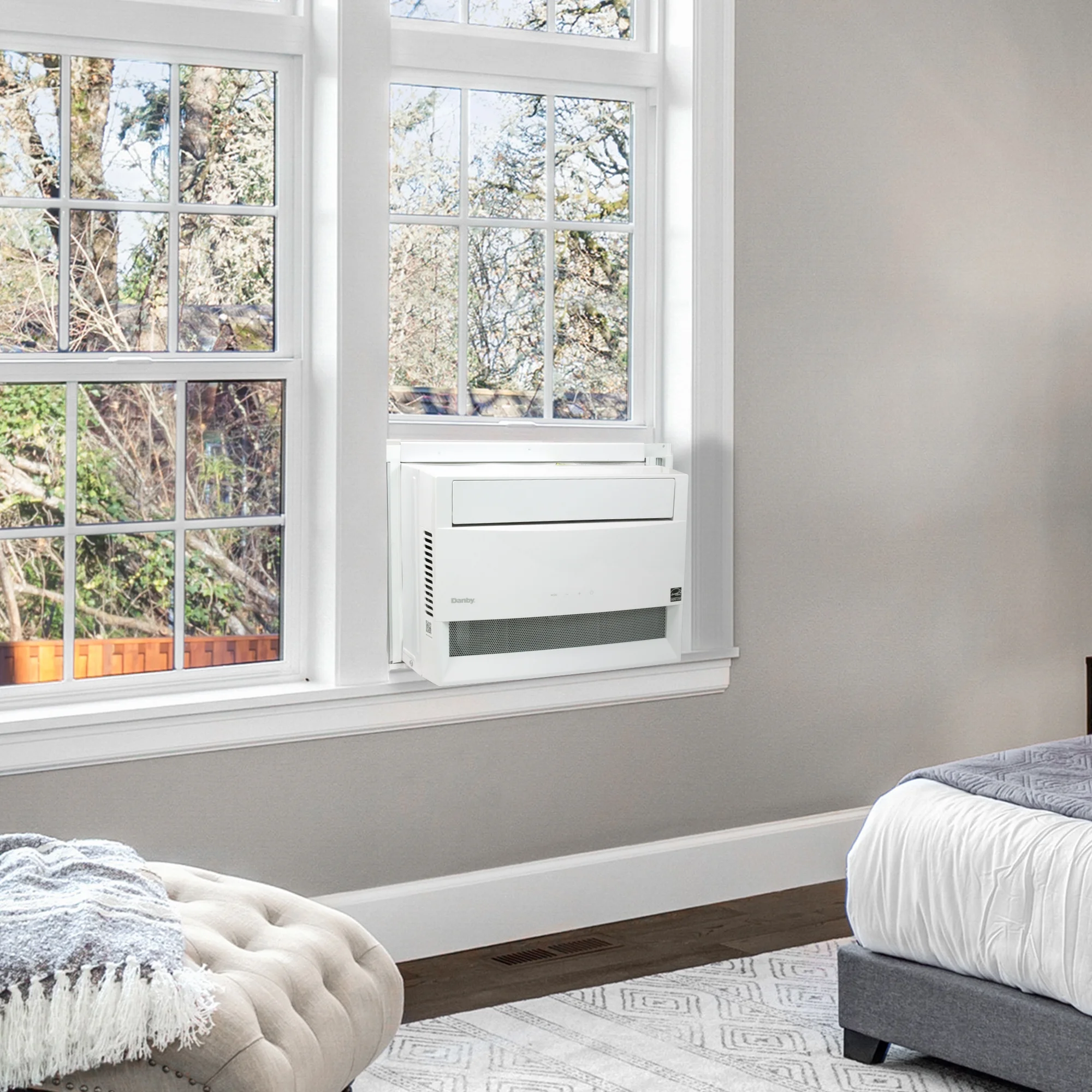 Danby 10,000 BTU Window Air Conditioner with WiFi and Remote in White for Rooms up to 450 sq. ft.