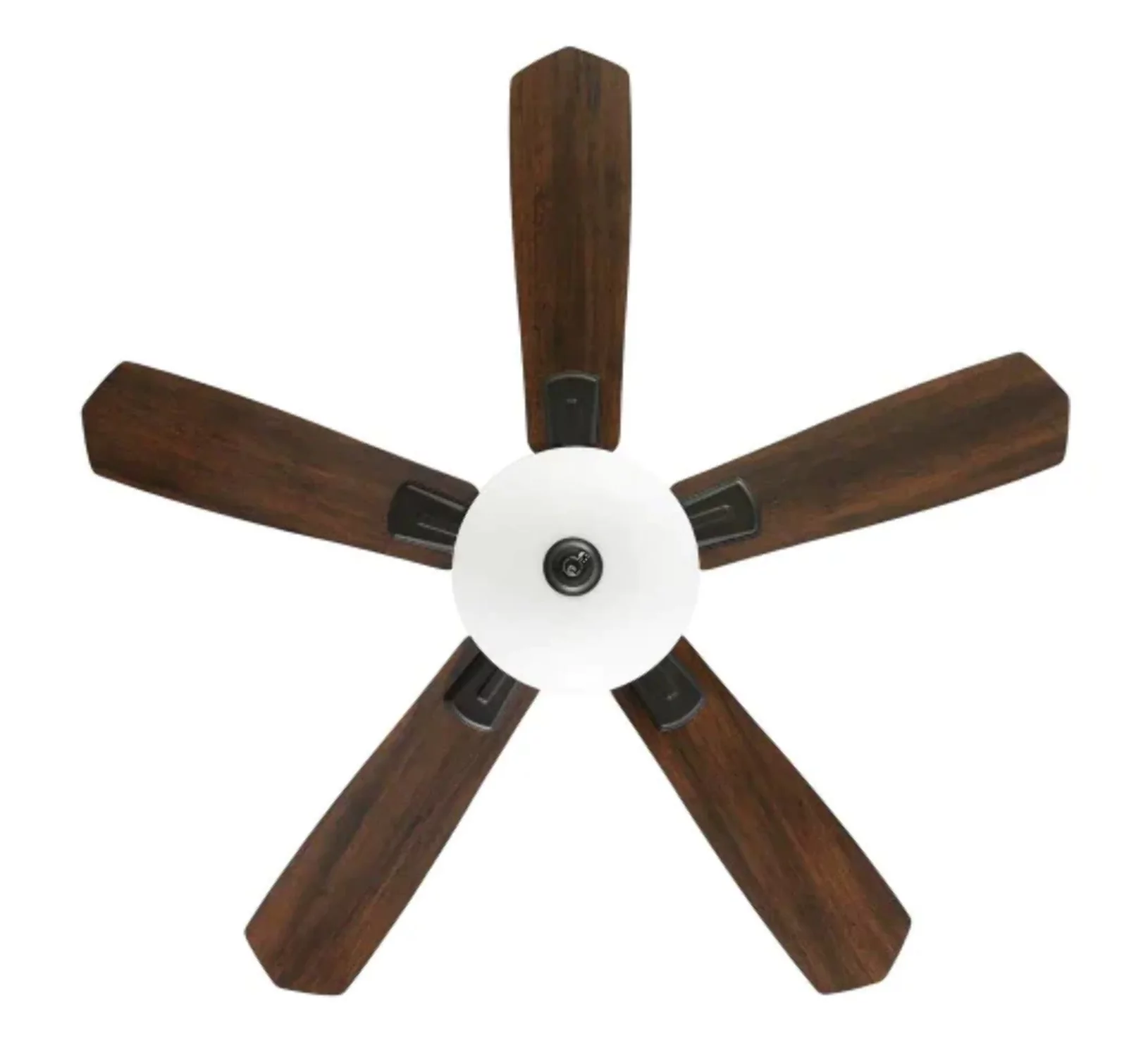 Hampton Bay Wellston II 44 in. Indoor LED Bronze Dry Rated Downrod Ceiling Fan with Light Kit and 5 Reversible Blades