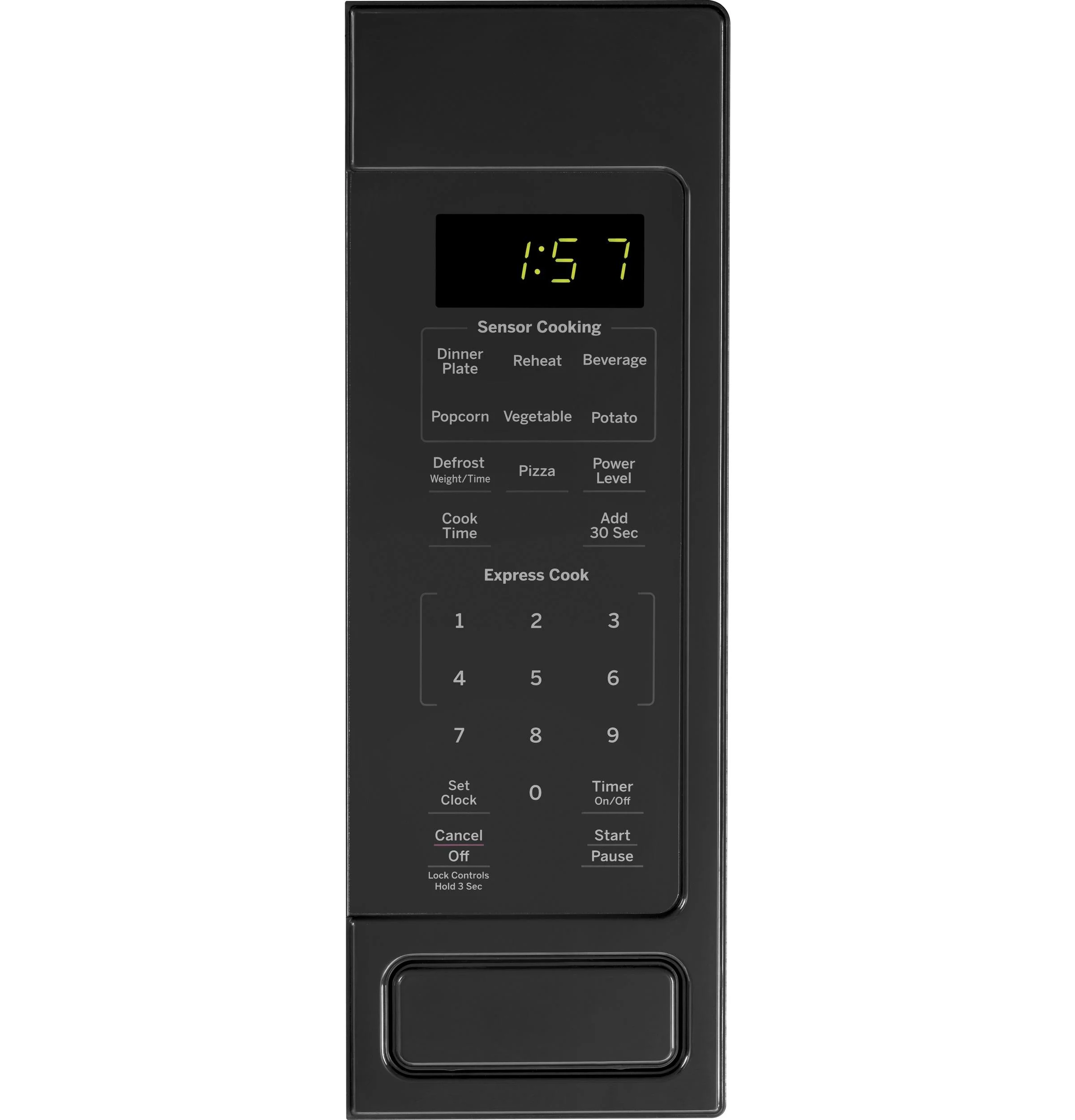 GE Appliances JES1657DMBB 1.6 cu. ft. Capacity Countertop Microwave Black