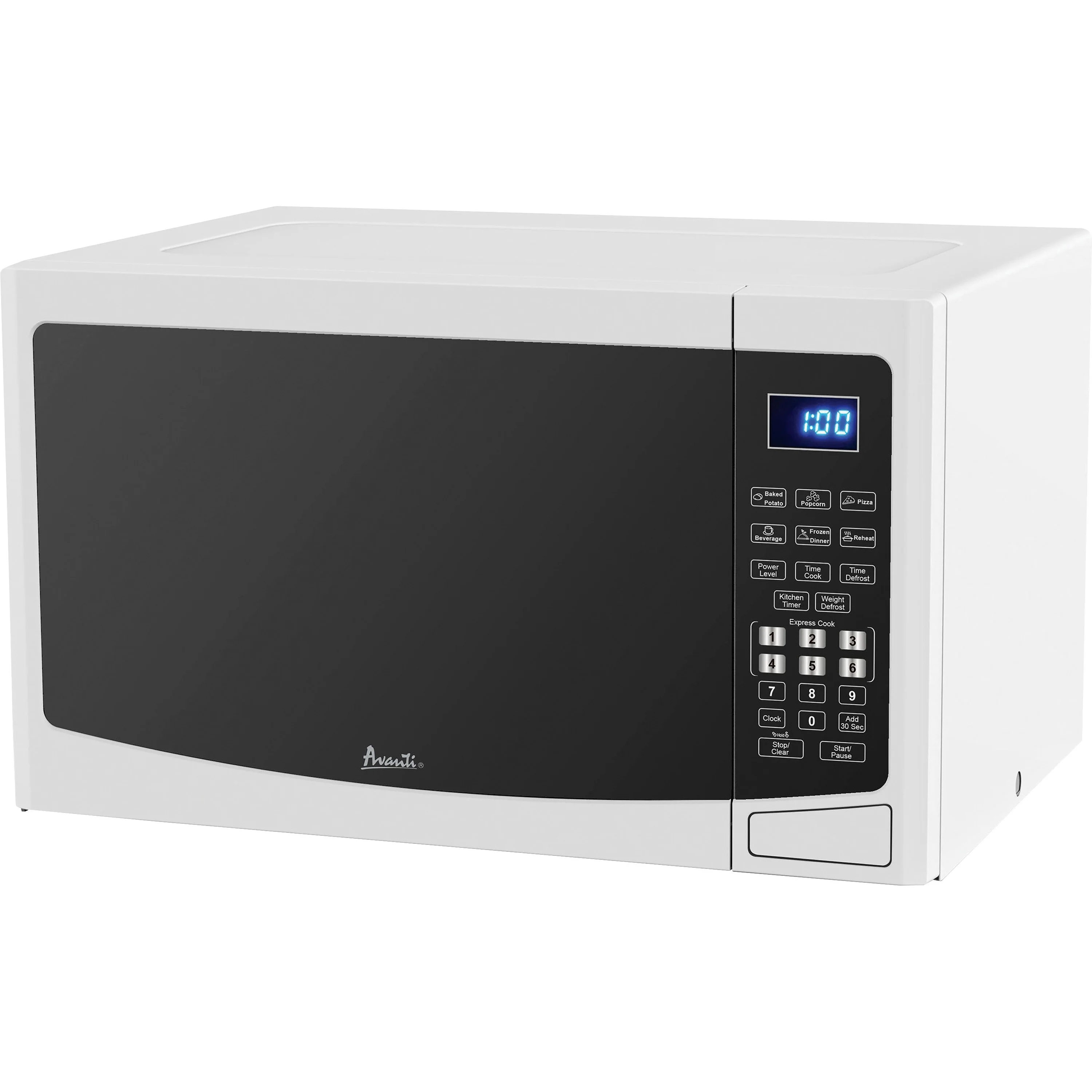 Avanti, AVAMT12V0W, Model MT12V0W - 1.2 CF Touch Microwave - White, White