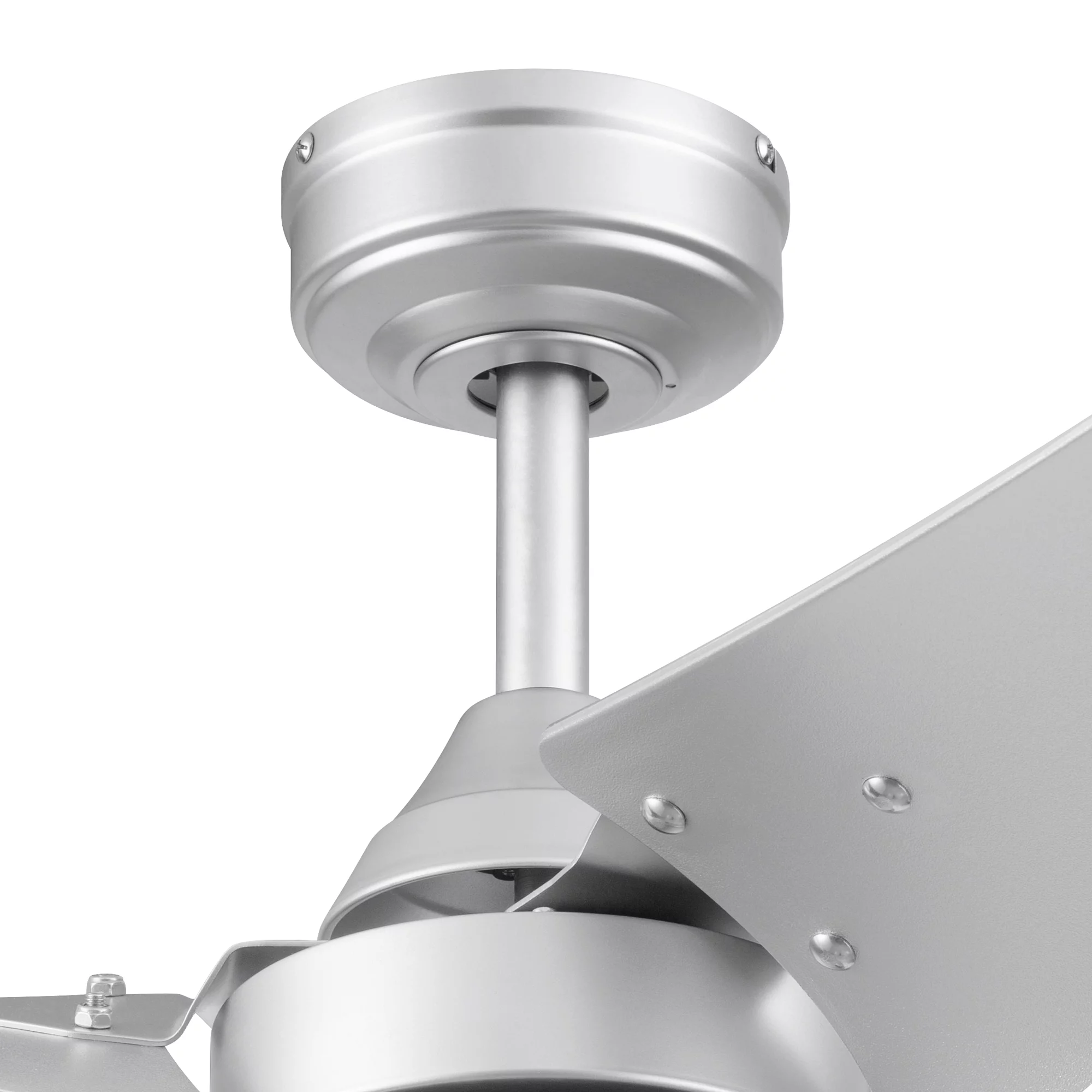 Better Homes & Gardens 56" Silver Modern Indoor/Outdoor LED Ceiling Fan with 3 Blades, Pull Chains & Reverse Airflow