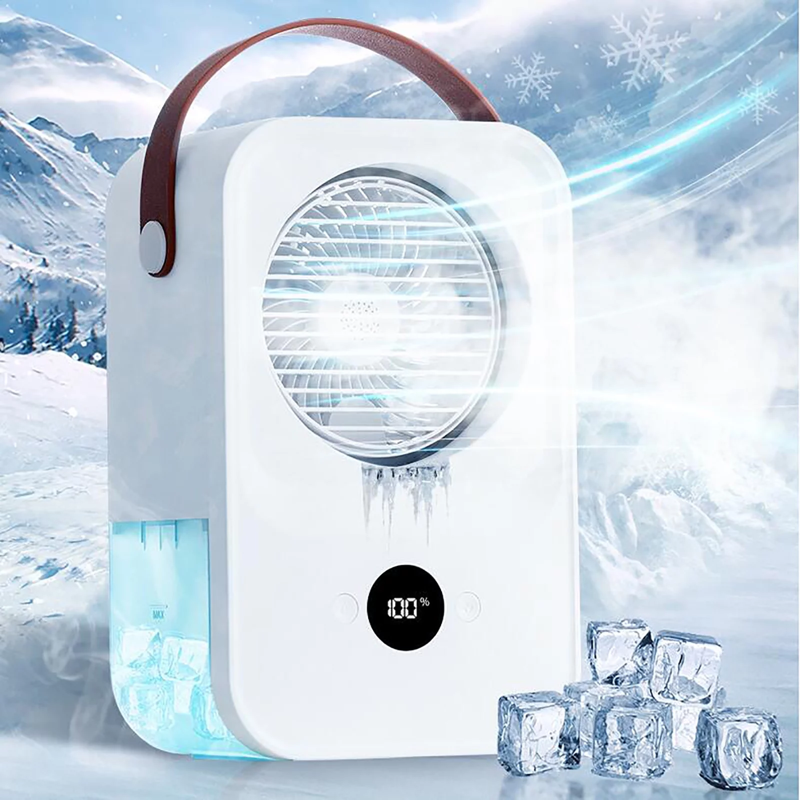 Deals of the Week Water Coolingfan USB Desktop Spray Cool Airconditioning Fan Humidifying Aircooler Clearance