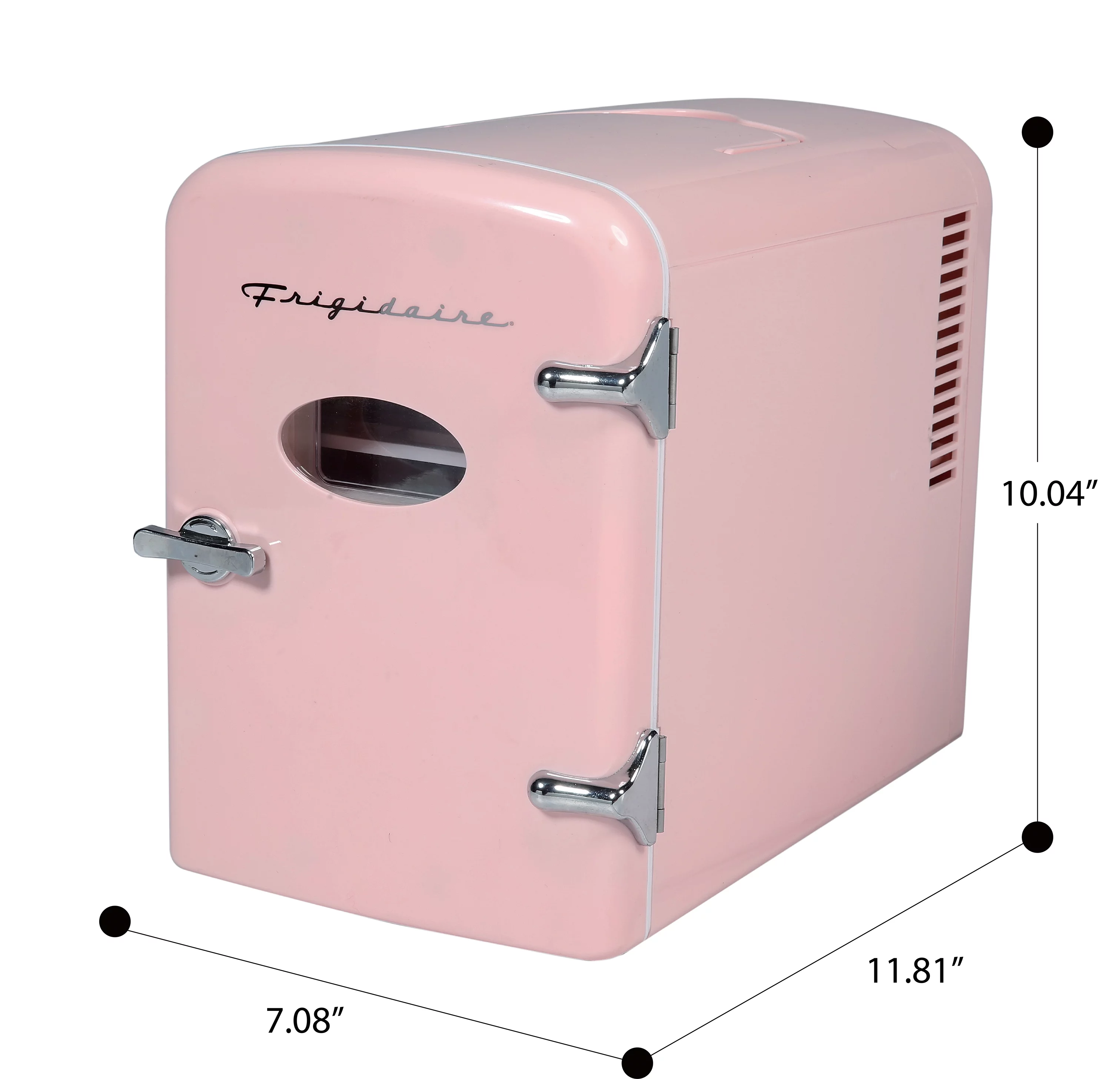 Frigidaire Portable Retro Extra Large 9-Can Capacity Mini Cooler, EFMIS175, Pink