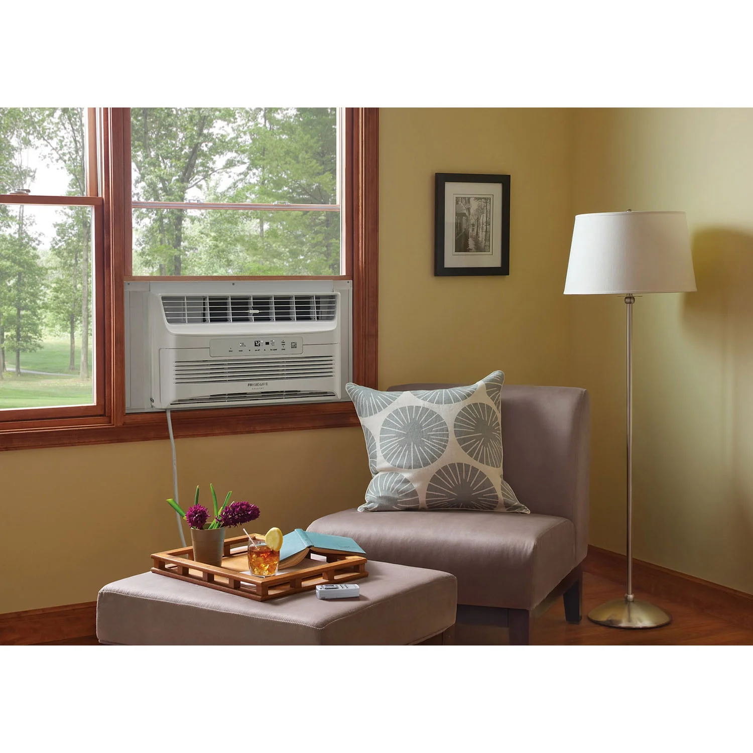 Frigidaire Quiet Temp 6,000 BTU 115V Window-Mounted Air Conditioner with Remote Control
