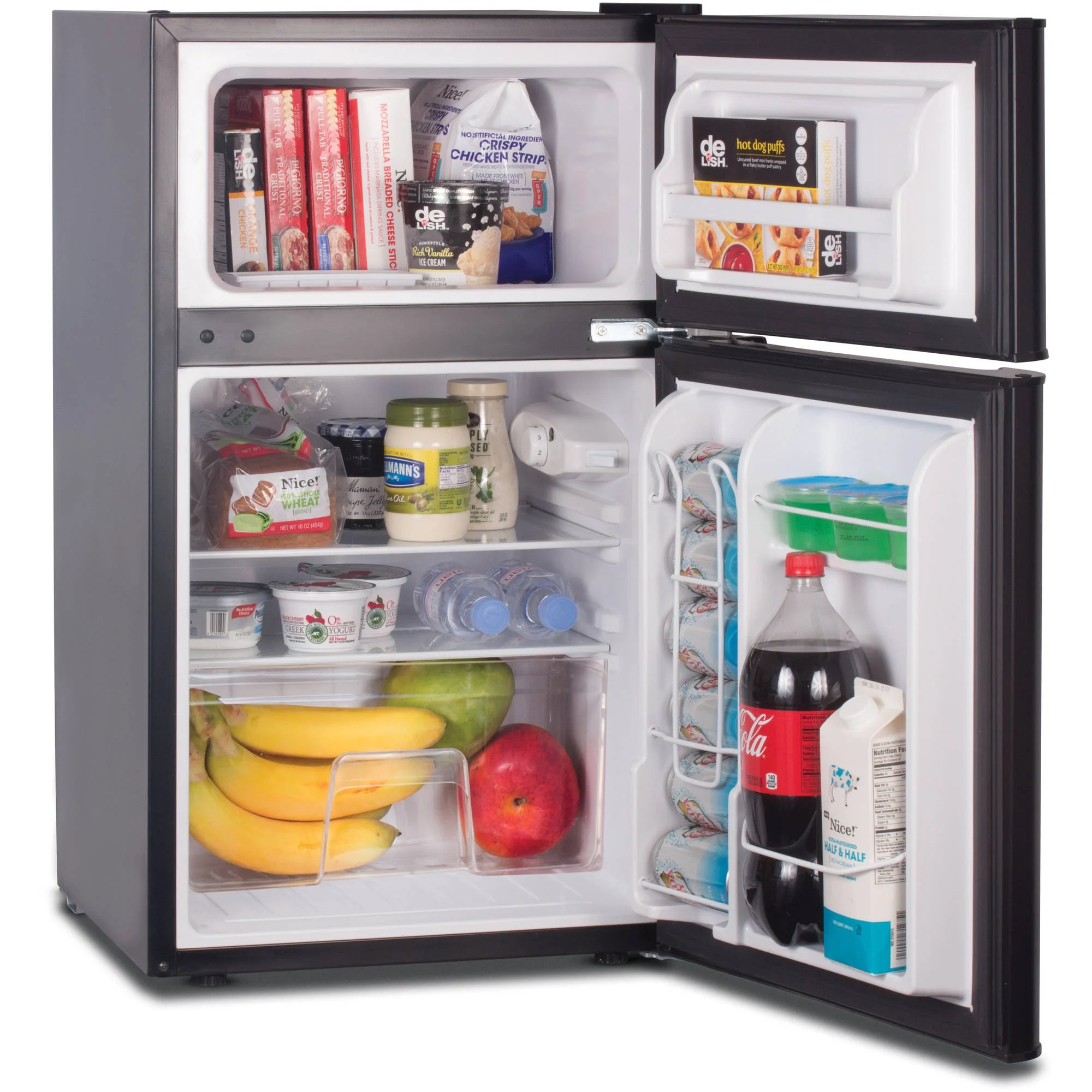 Commercial Cool CCRD32B 3.2 cu ft Refrigerator with Freezer, Black