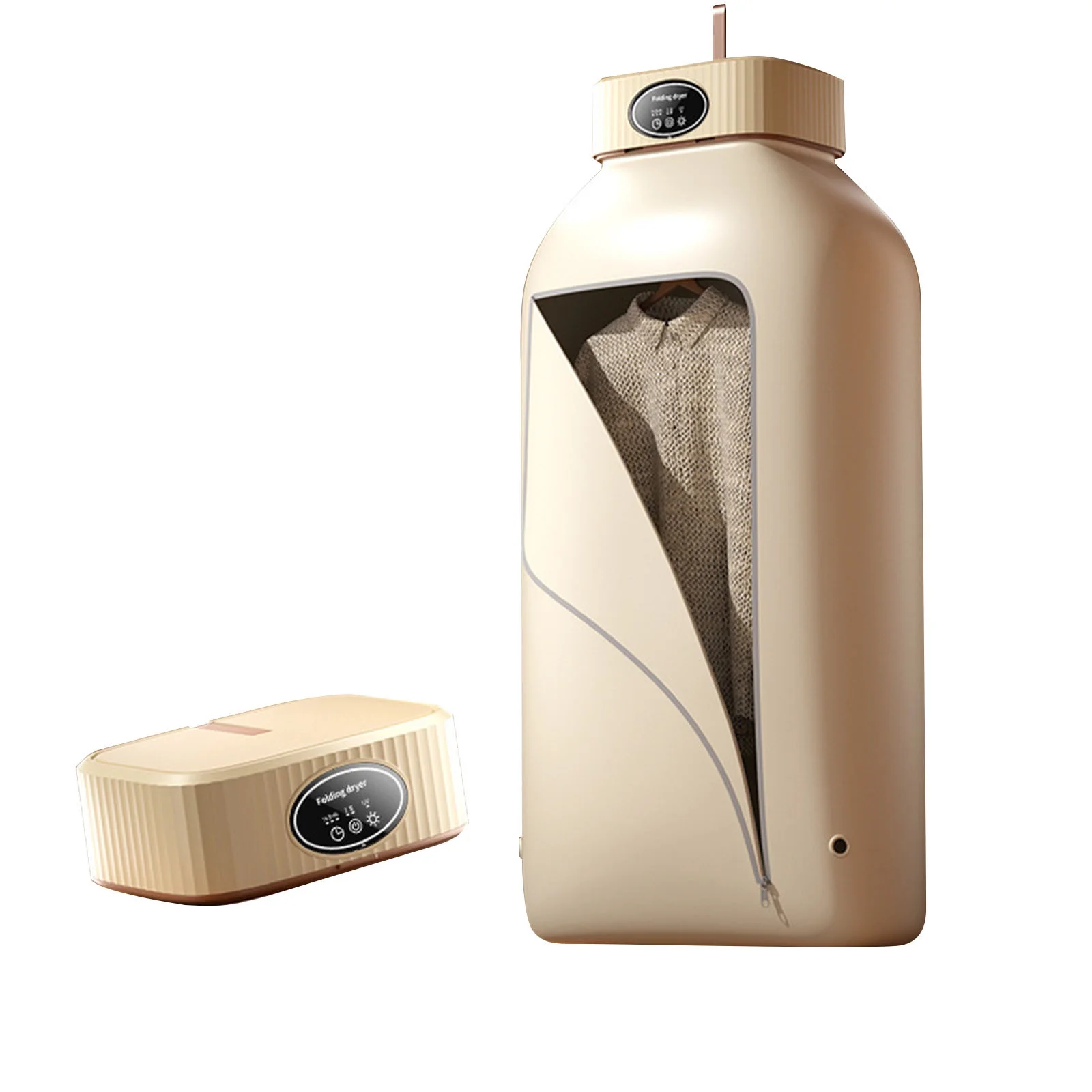 kosheko Eco-Friendly & Portable Clothes Dryer - Quick, Quiet, and Ideal for Travel with Built-in Timer & LED System White