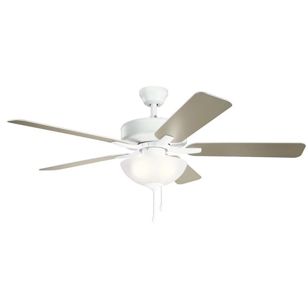Kichler 330017 Basics Pro Select 52' Led Indoor Ceiling Fan - Nickel