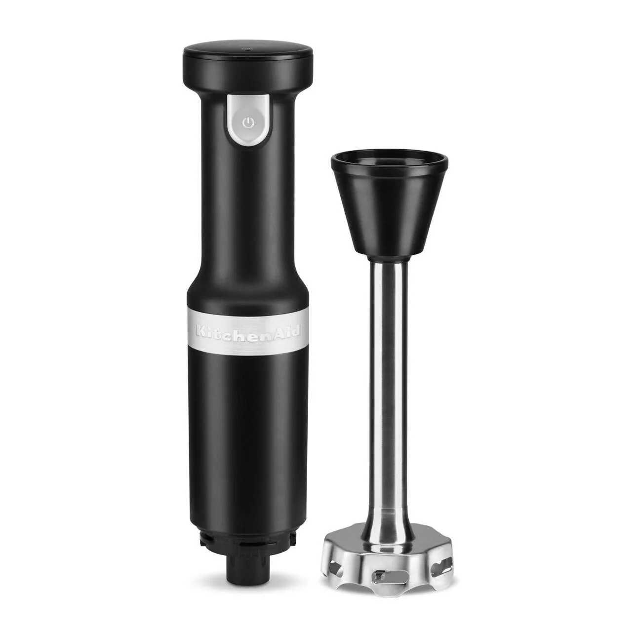 KitchenAid Cordless Variable Speed Hand Blender with Chopper and Whisk Attachment, Black Matte, KHBBV83