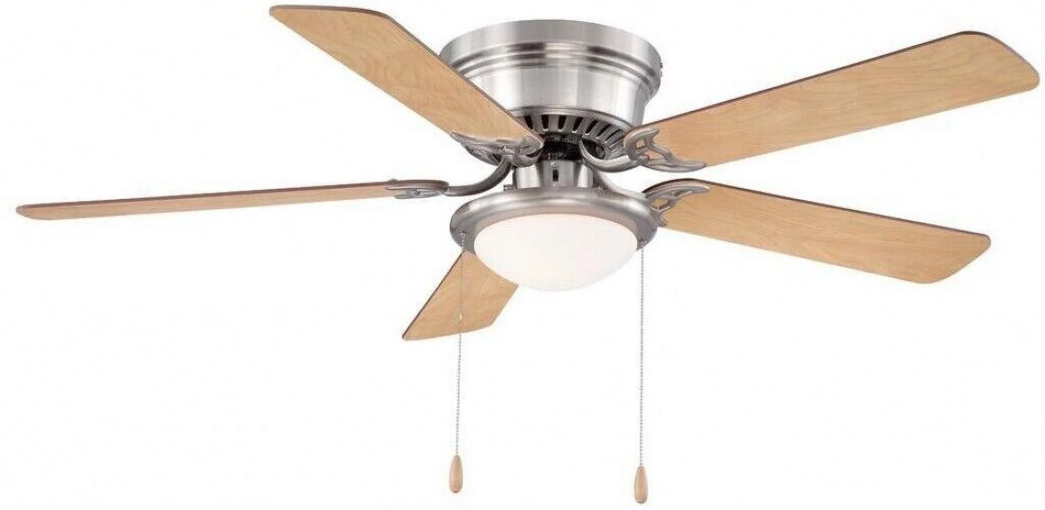 Hugger 52 in. LED Brushed Nickel Ceiling Fan