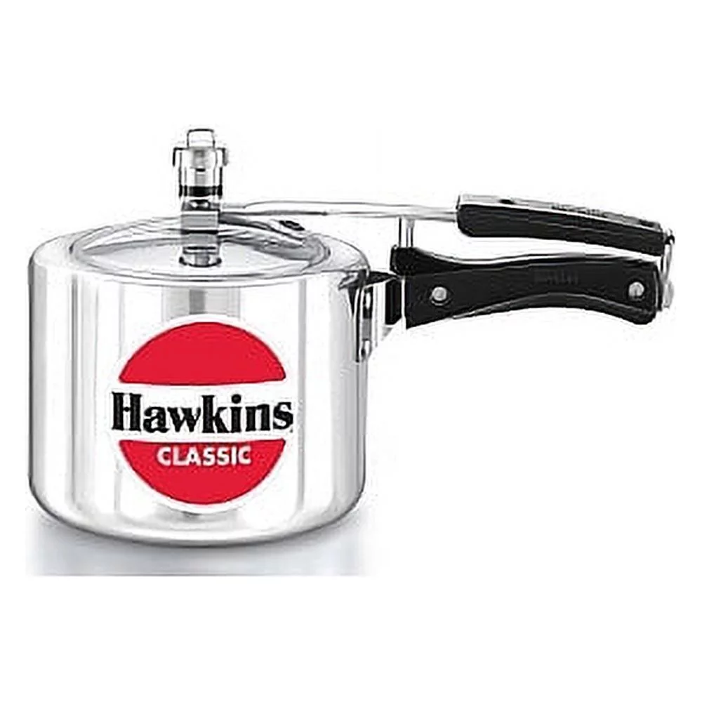 HAWKINS&nbsp;Classic CL8T 8-Liter New Improved Aluminum Pressure Cooker, Small, Silver