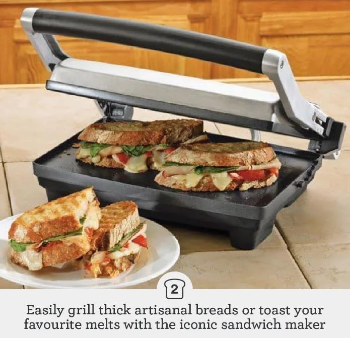 Guagum Panini Duo BSG520XL Brushed Stainless Steel
