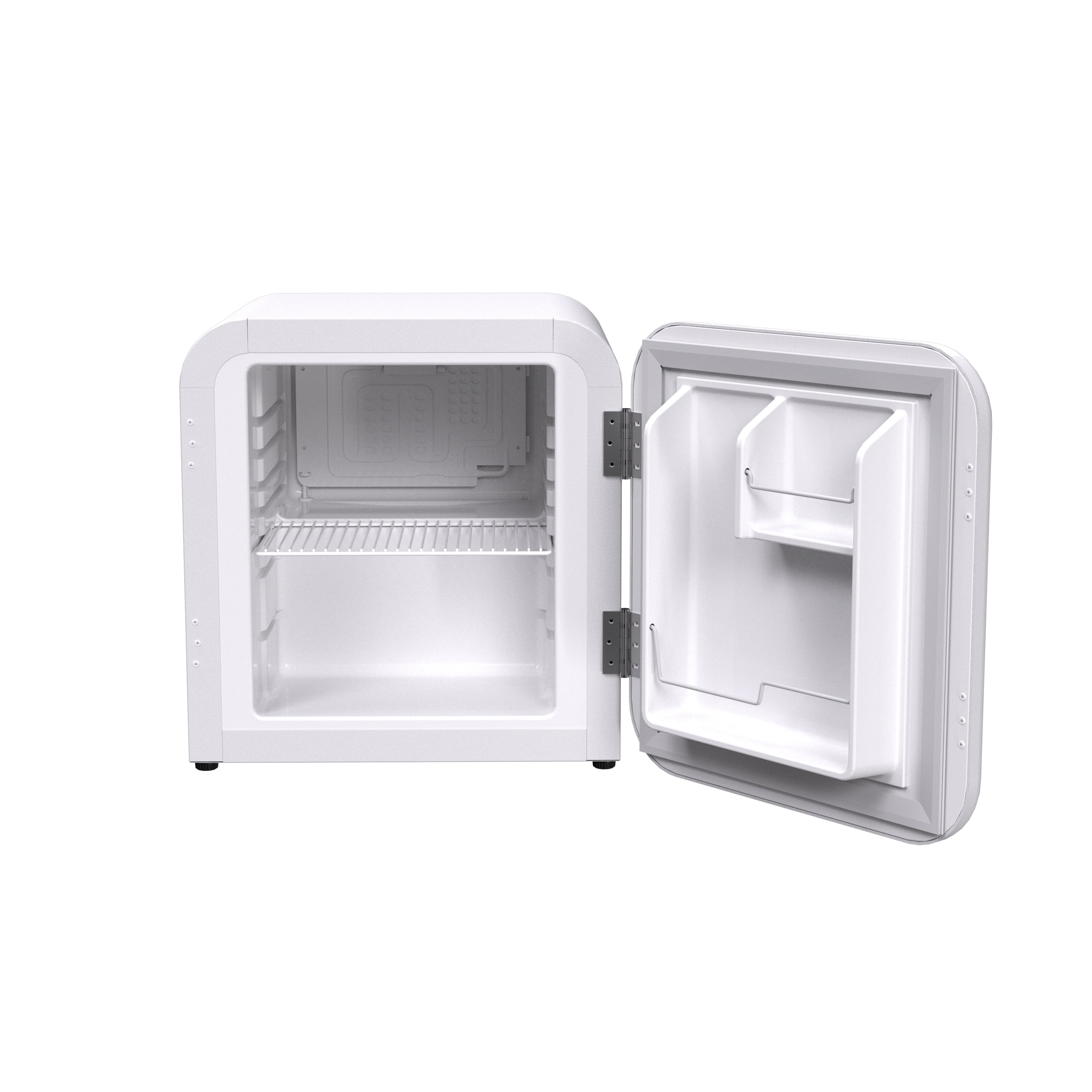 Husky 43L 1.5 Cu. ft. Freestanding Countertop Retro Mini Fridge Reversible Solid Door in White