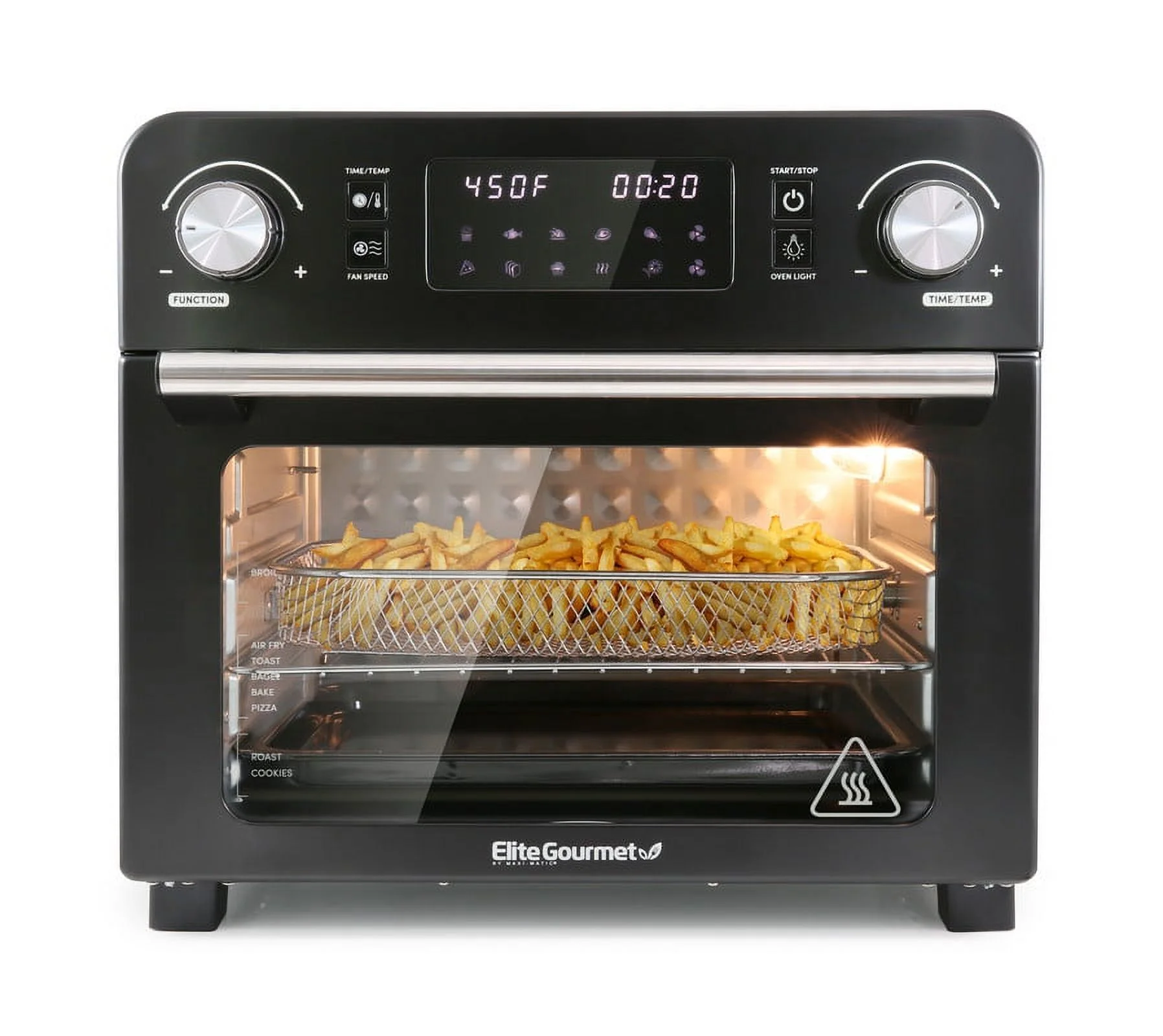 Elite Gourmet 23L Air Fryer Oven (black)