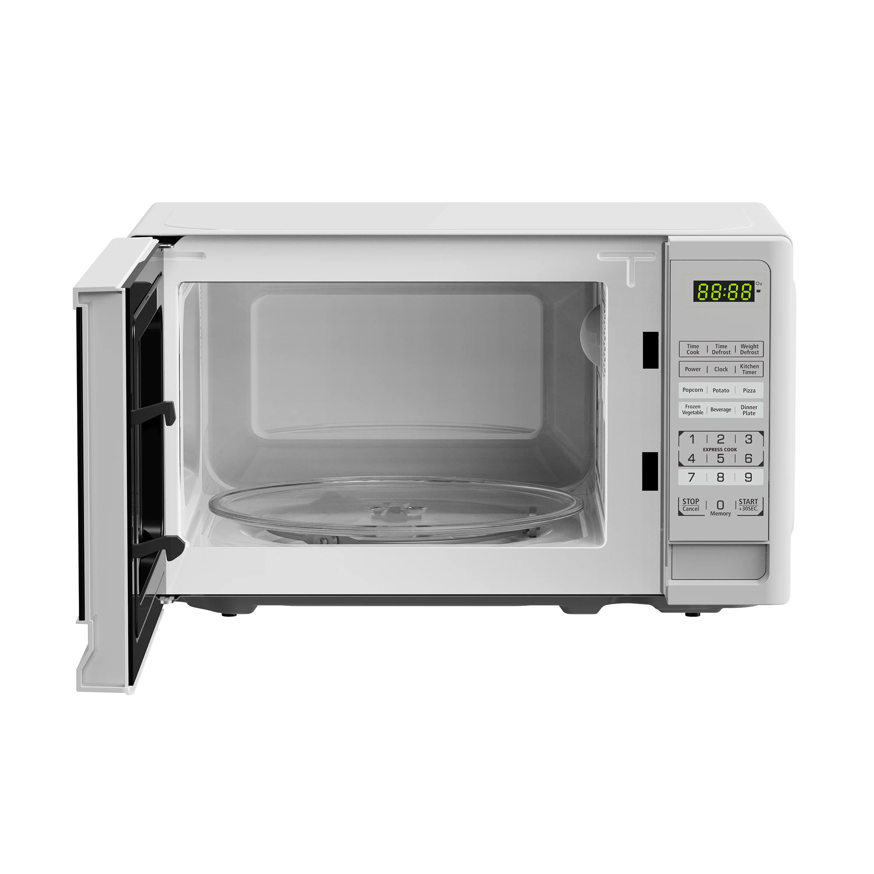 Black+Decker 0.7 Cu. Ft. Digital Microwave, White