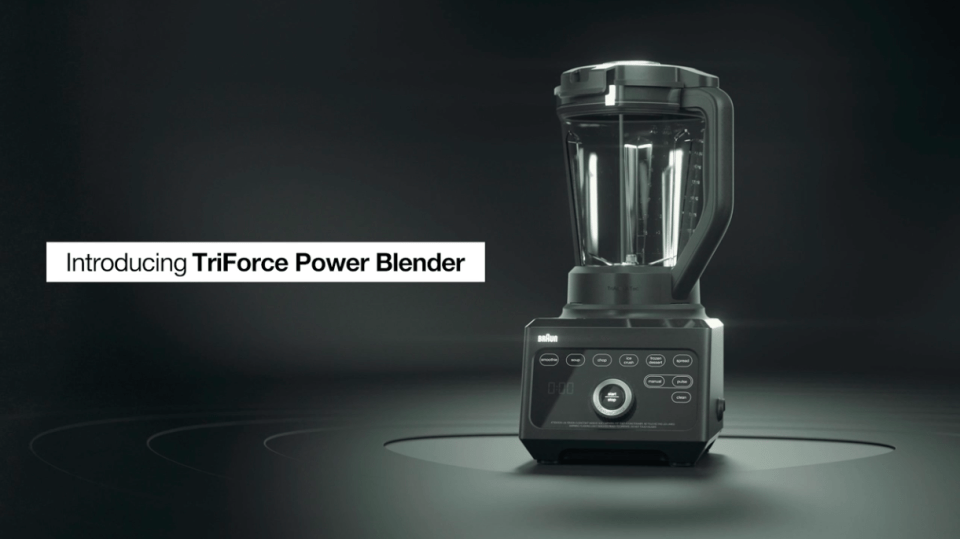 Braun TriForce Power Blender with 3 Unique Texture Settings, Black
