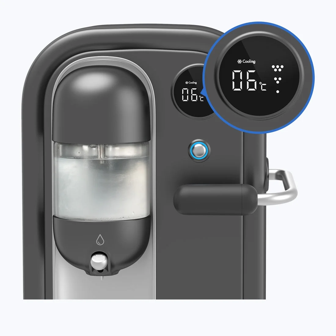 GLACIER FRESH Cold Soda Maker with LED Display Sparkling Water Maker with 1.6L Water Tank ��not included CO2 cylinder��