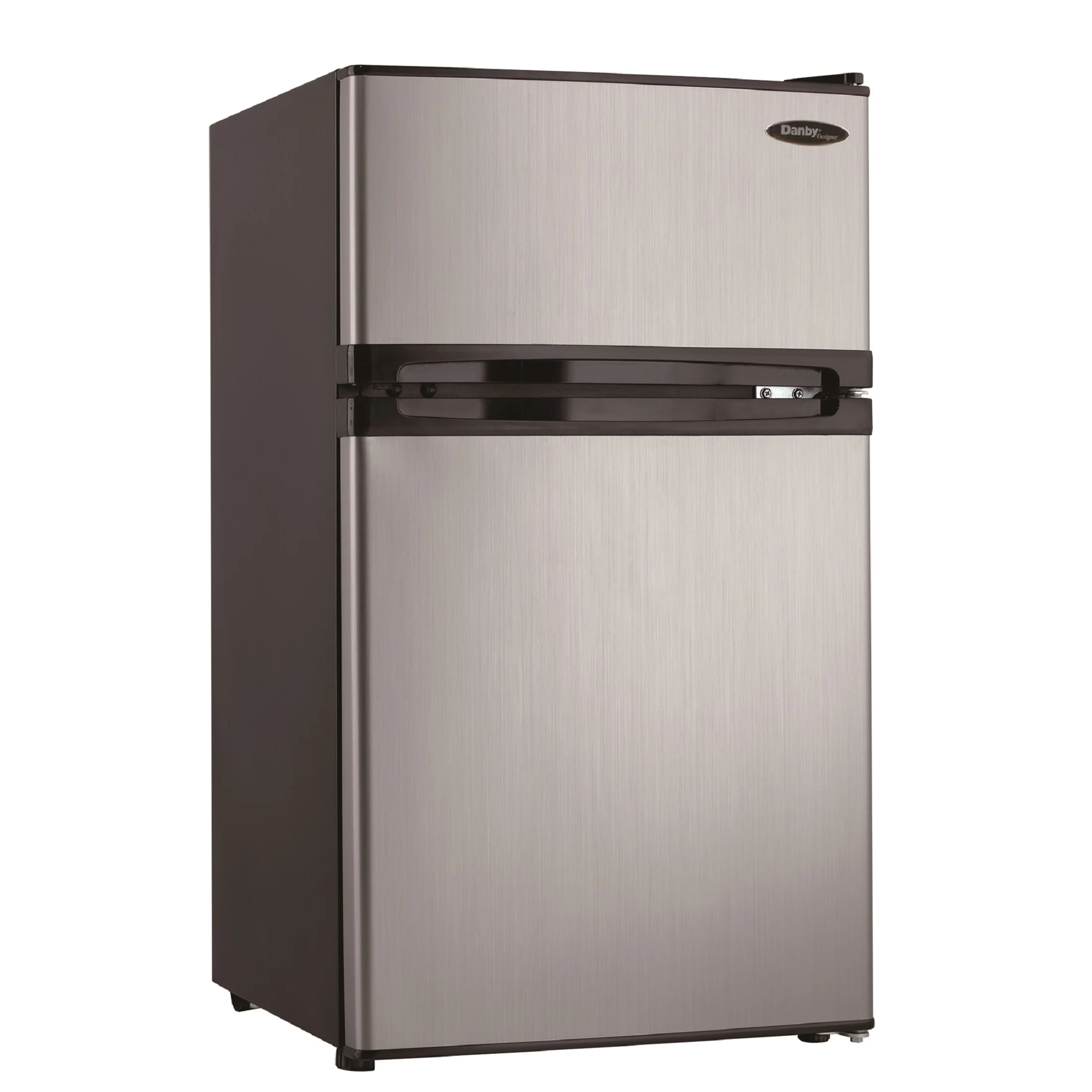 Danby Designer 3.1 cu ft 2-Door Compact Refrigerator, Spotless Steel