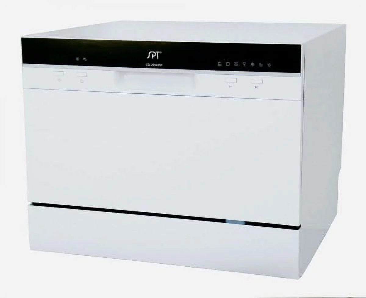 Countertop Dishwasher with Delay Start in White
