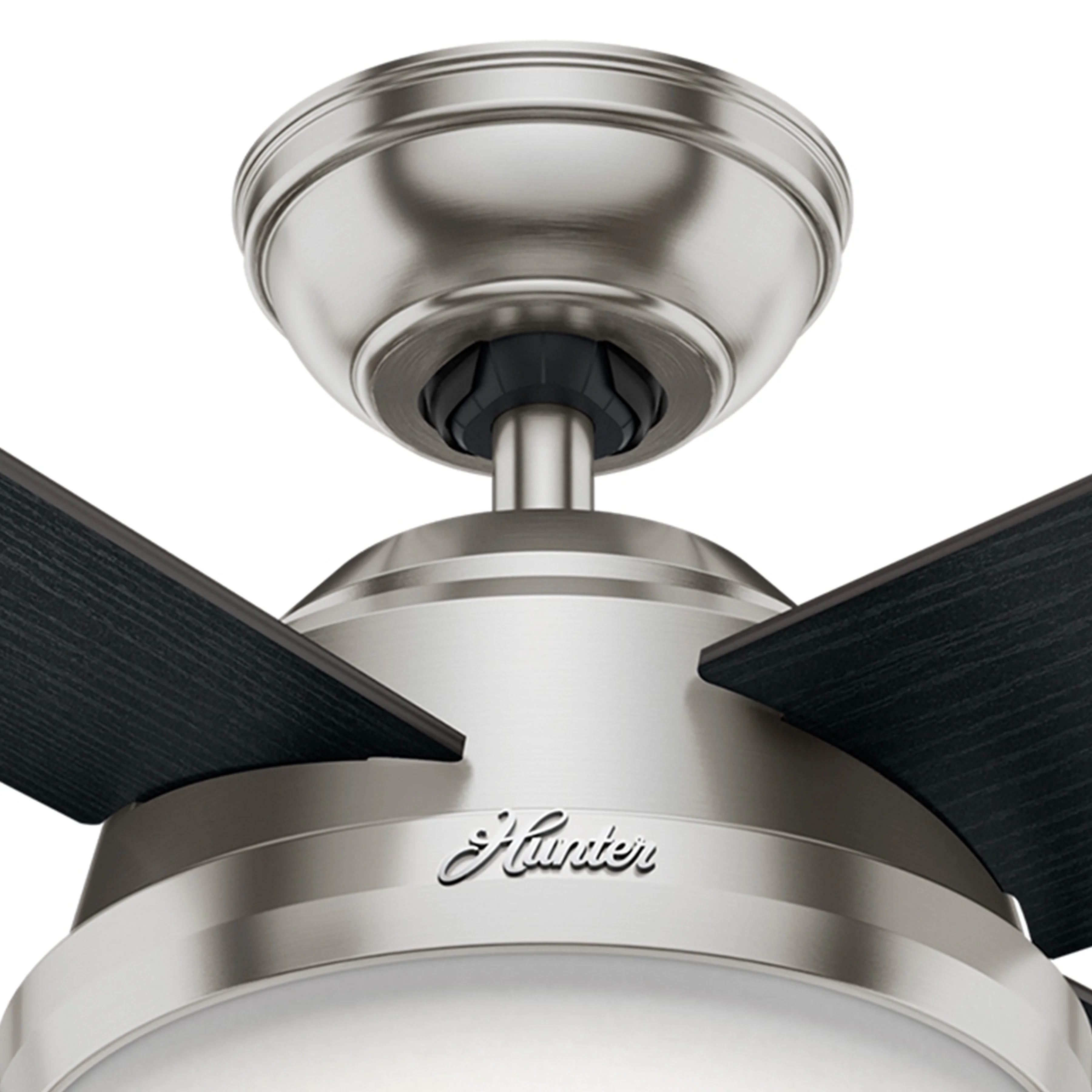 Hunter Fan 52' Brushed Nickel Contemporary Ceiling Fan with LED Light Kit and Remote Control