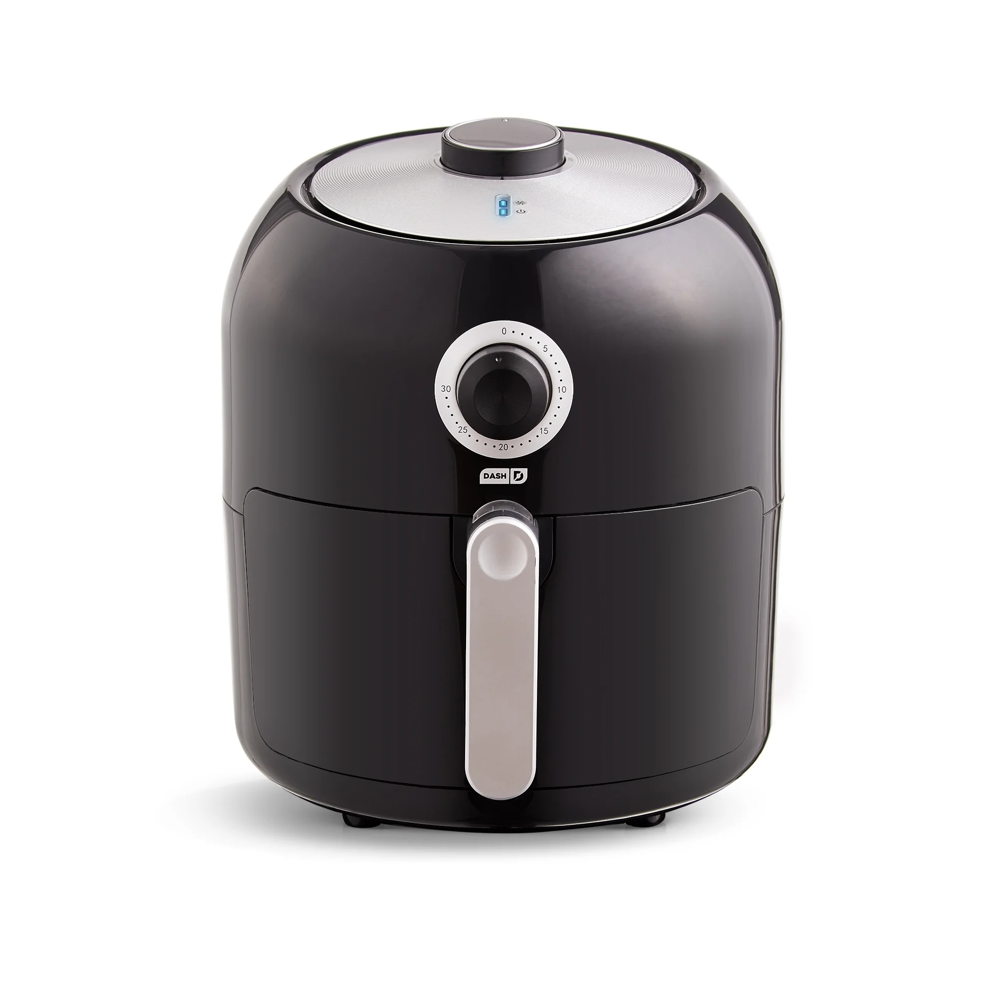 Dash Family Size Air Fryer with Temp Control, Nonstick Basket, Recipe Guide + Auto Shut off, 6 Quart - Black - New - 16.1 in. Tall