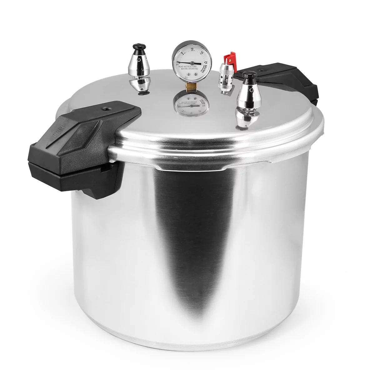 Barton Stovetop Pressure Cook Canner 23 Quart Dial Gauge Quick Release Value Induction Compatible