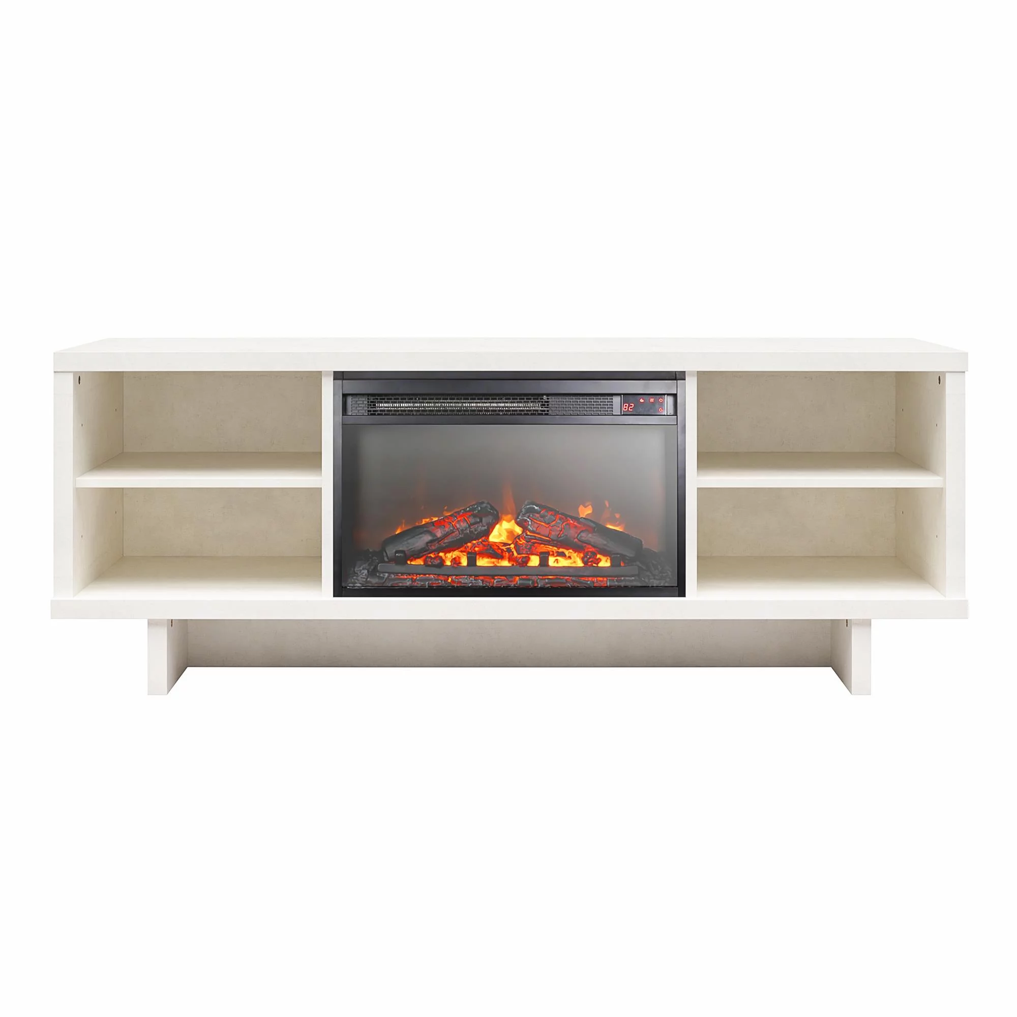 Ameriwood Home Liam TV Stand with Electric Fireplace for TVs up to 65