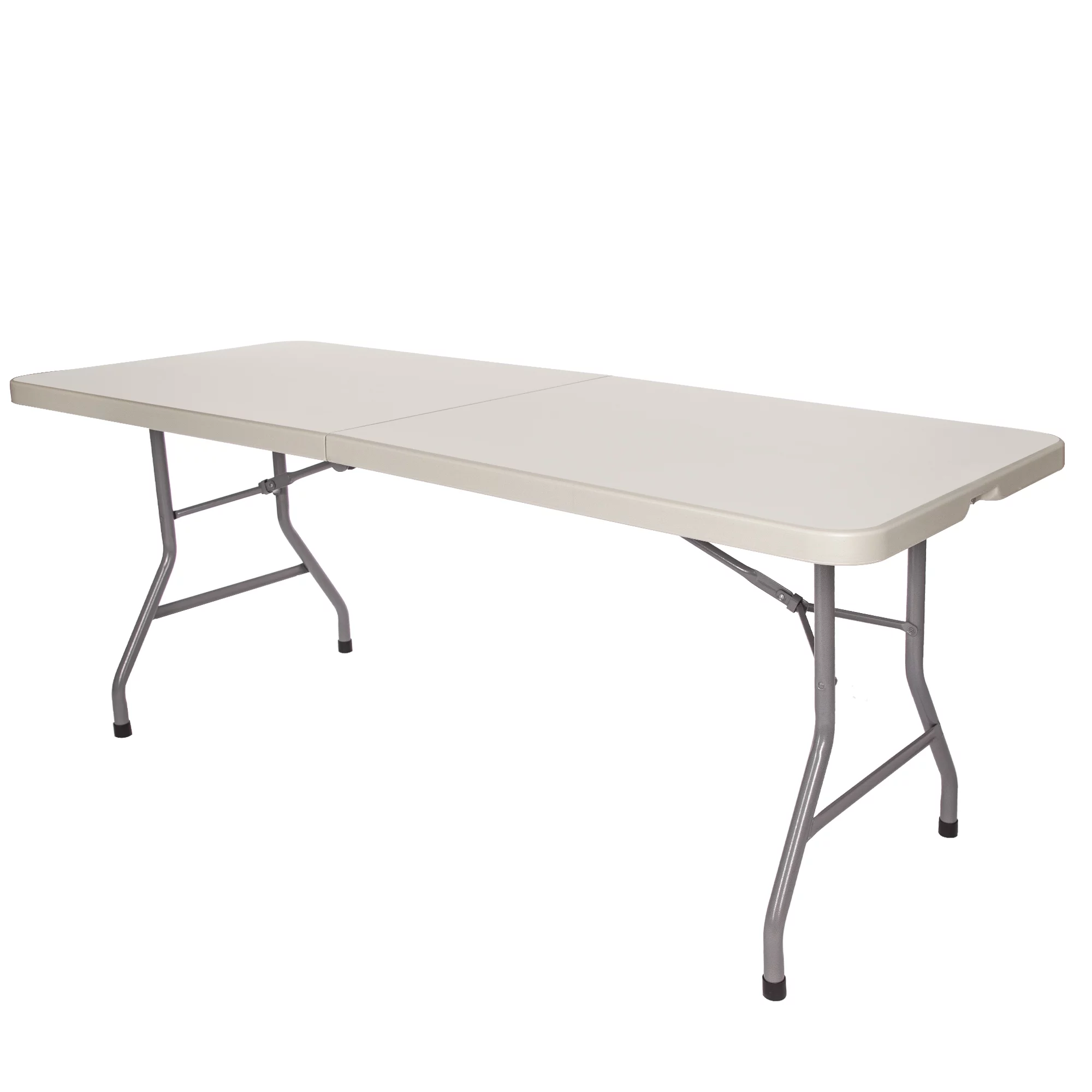 Hampden Furnishings Baldwin Collection Fold-In-Half Table 30' x 72' Plastic/Steel, Grey