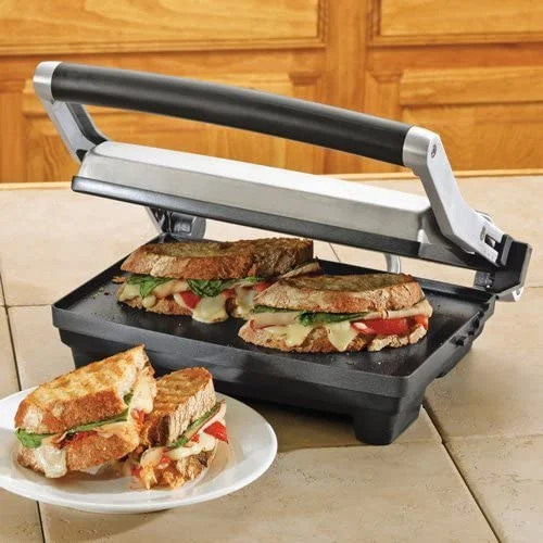 1500-Watt Nonstick Panini Press, Silver