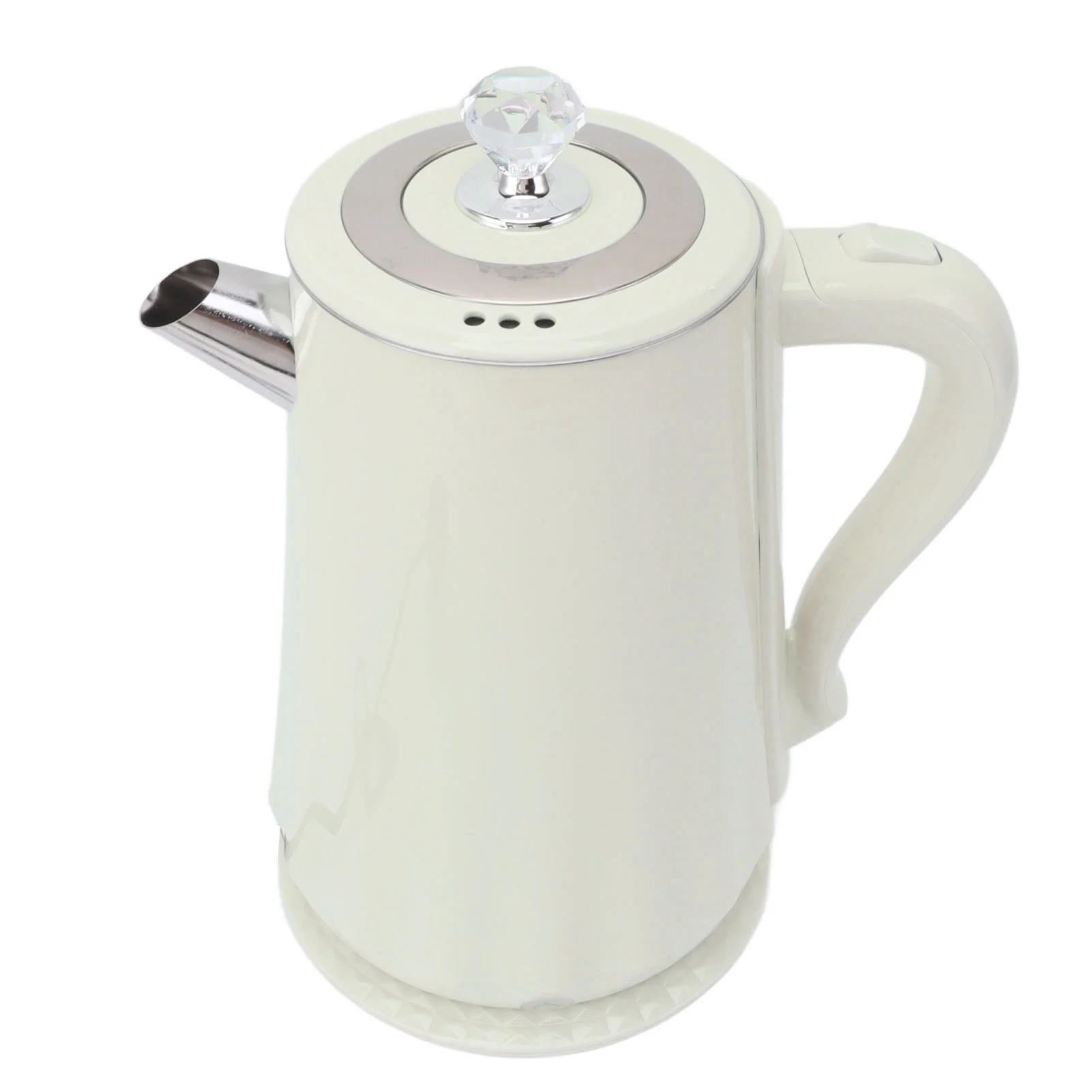 2000W Electric Kettle 2L Stainless Steel Electric Tea Kettle Coffeepot with Fast Heating Auto Shut Off Boil Dry Protection UK Plug 220V Ivory White