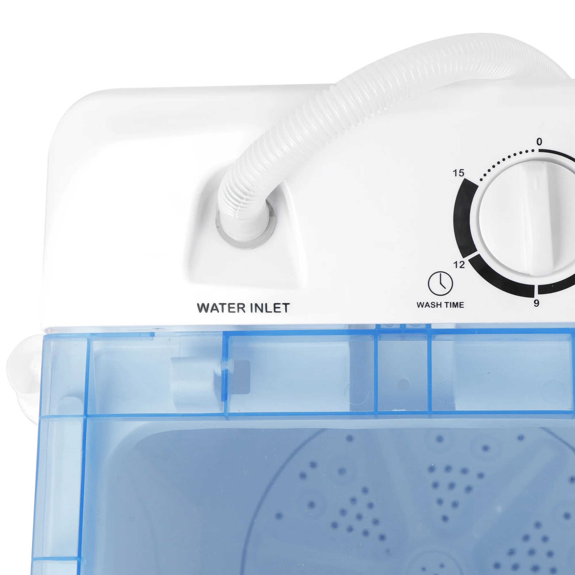 HomGarden 17.6lbs 2 in1 Portable Mini Washing Machine Top-Load Compact Laundry Twin Tub Washer Spin Dryer, White