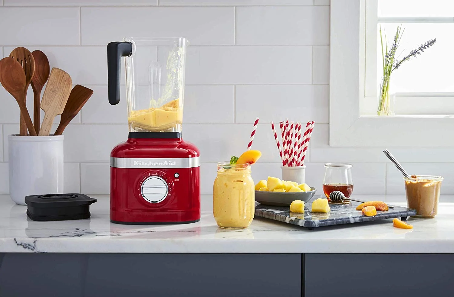 KitchenAid K400 Variable Speed Blender, Passion Red, KSB4027