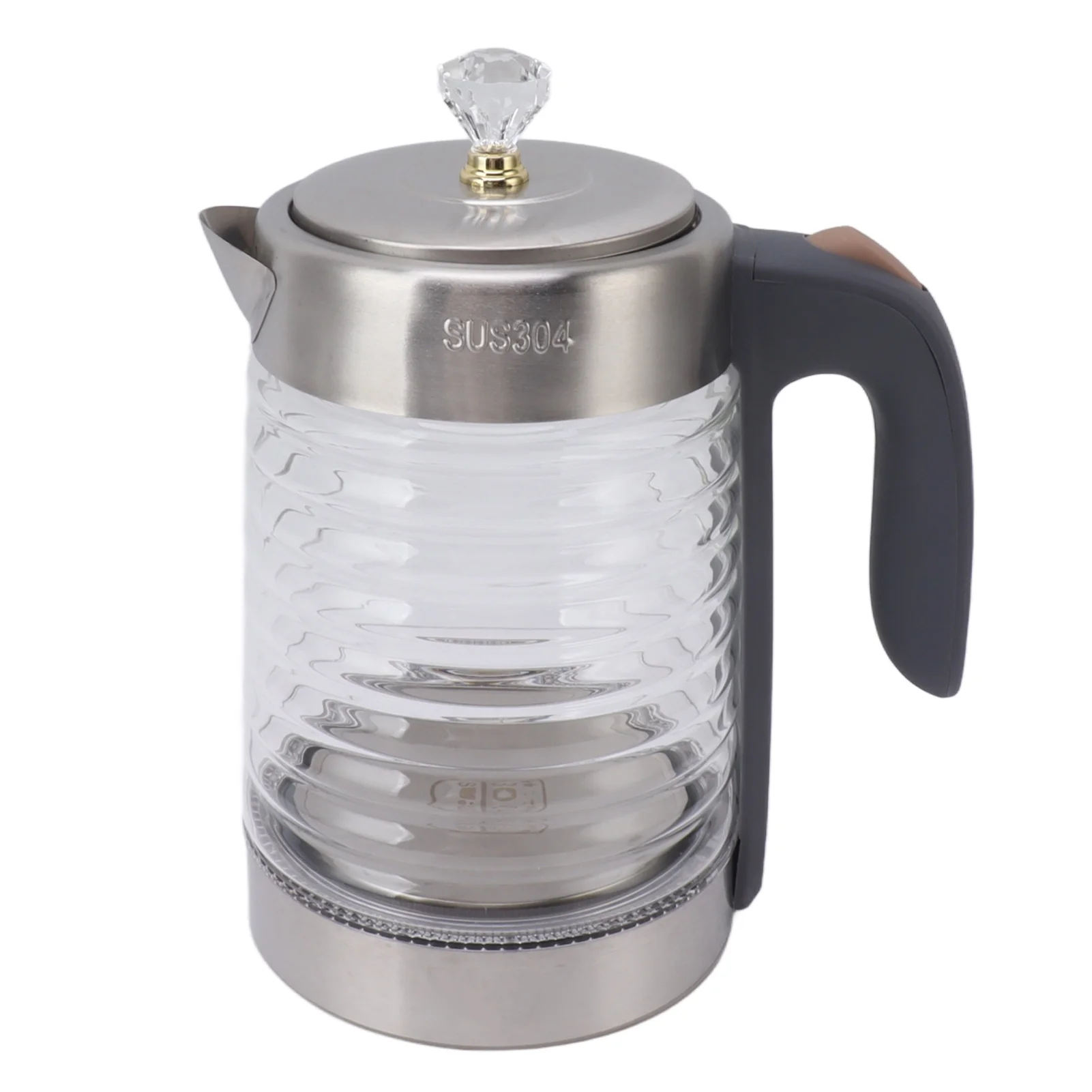 Big sale 2L Electric Kettle 2200W High Power Auto Shutoff and Boil Dry Protection Electric Glass Tea Kettle EU Plug 220V