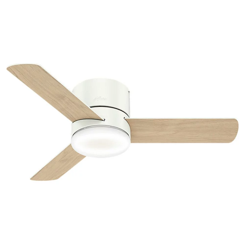 Hunter Fan Company 59452 Low Profile 44' Minimus Ceiling Fan with Light, White