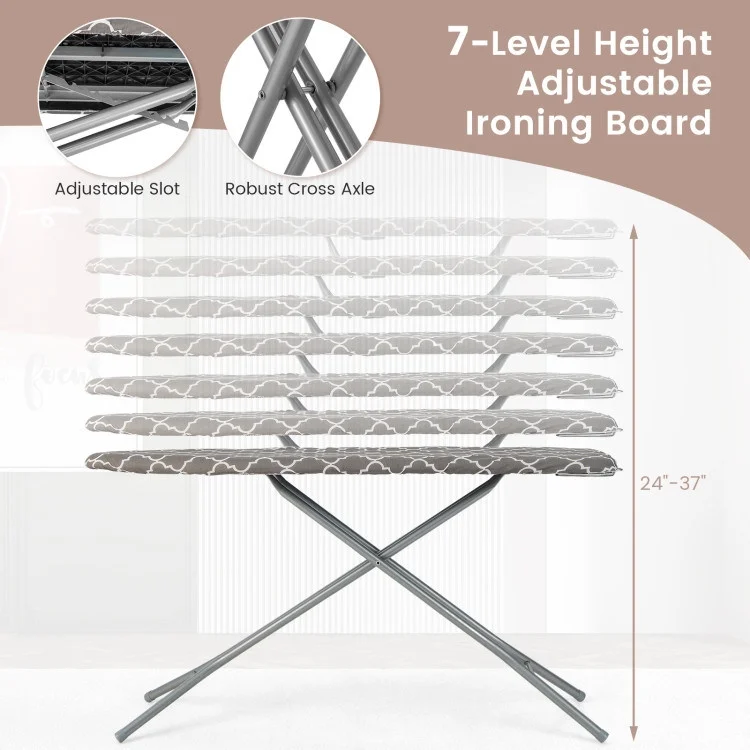 Foldable Ironing Board - 14.0 - Effortless Ironing Convenience
