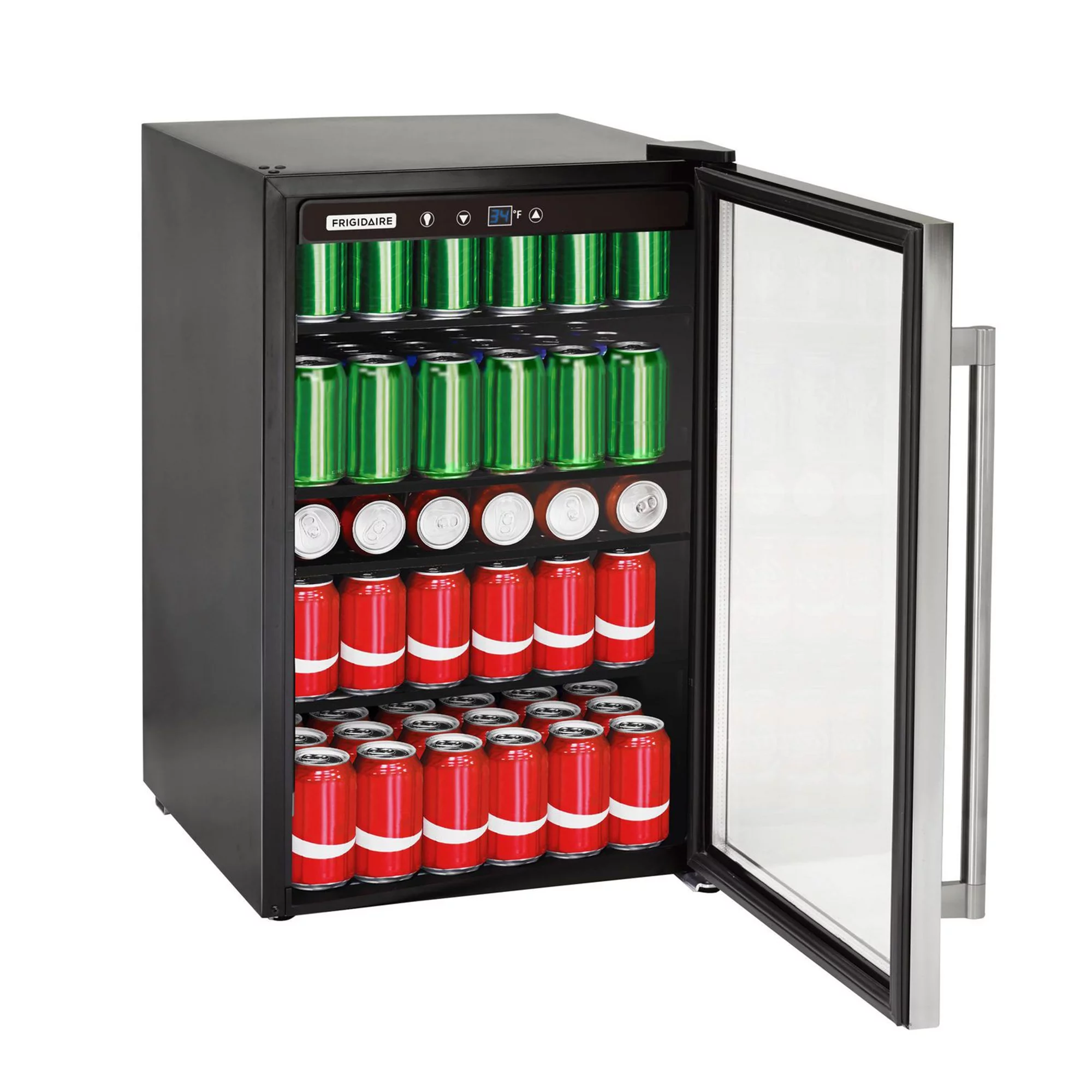 Frigidaire 4.4 Cu. ft. 126-Can Beverage Center Refrigerator, EFMIS155, Stainless Steel