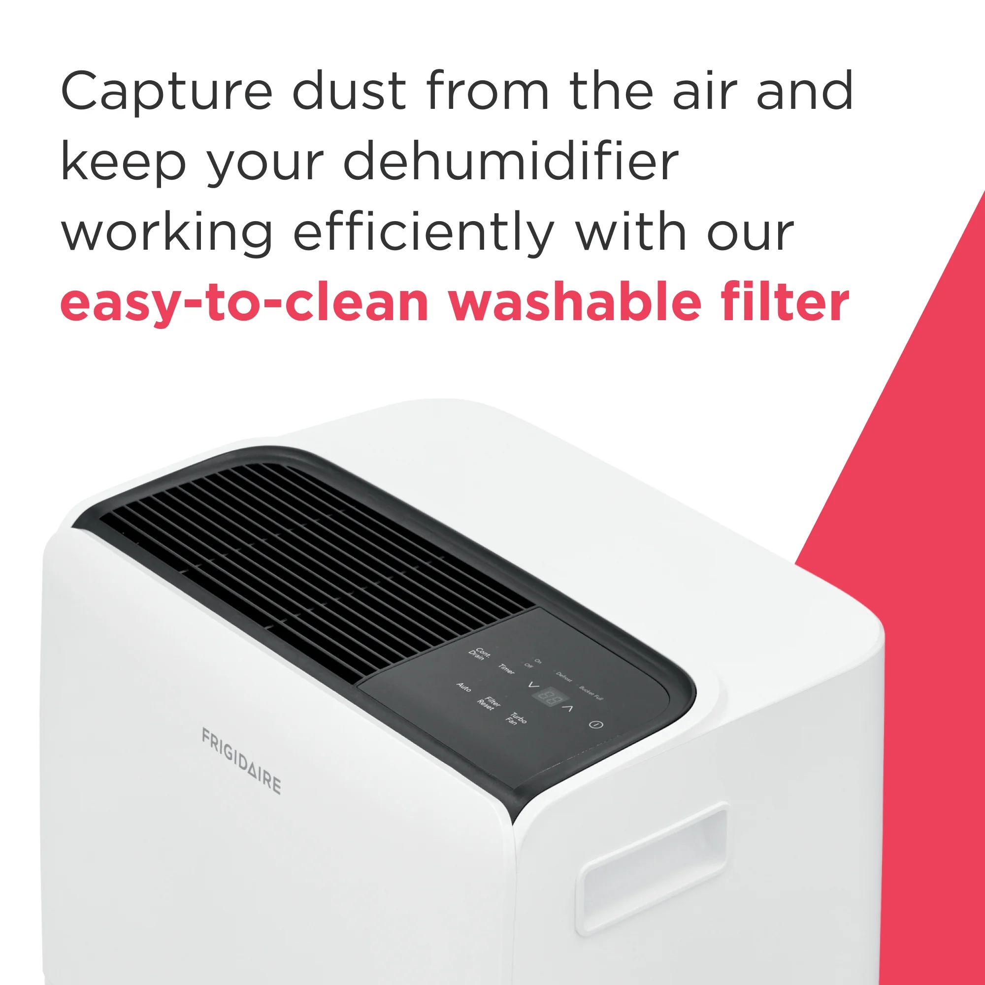 Frigidaire High Humidity 60-Pint Capacity Dehumidifier, White