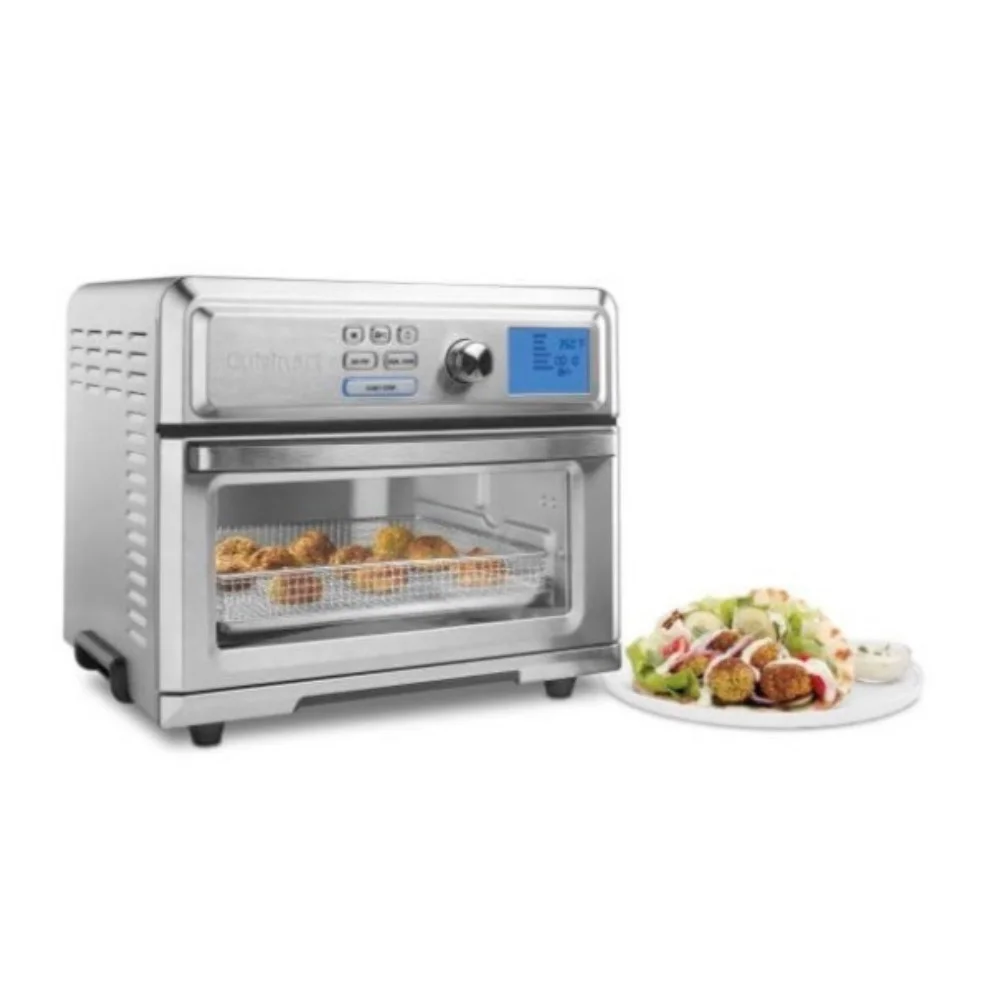 Cuisinart Digital TOA-65 AirFryer Toaster Oven (Silver) with Oven Bakeware Set