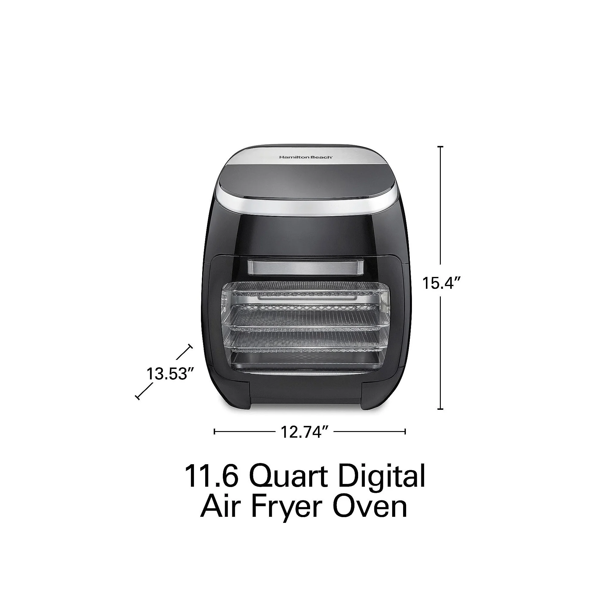 Hamilton Beach Air Fryer Oven with Rotisserie, 11.6 Quart/11 Liter Capacity, 35073