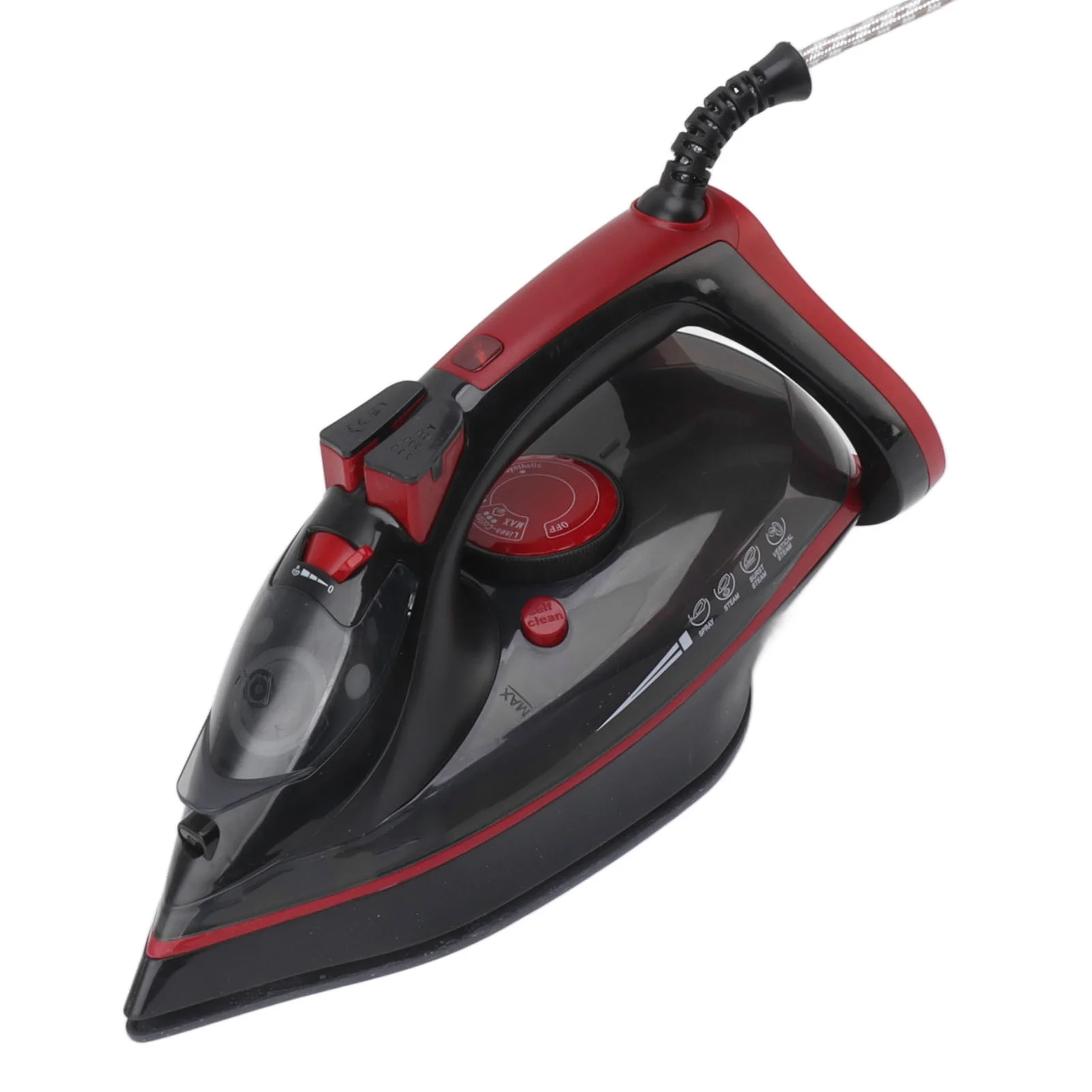 2400W Steam Iron Ceramic Coated Soleplate True Position Powerful Compact Electric Iron UK Plug 220V
