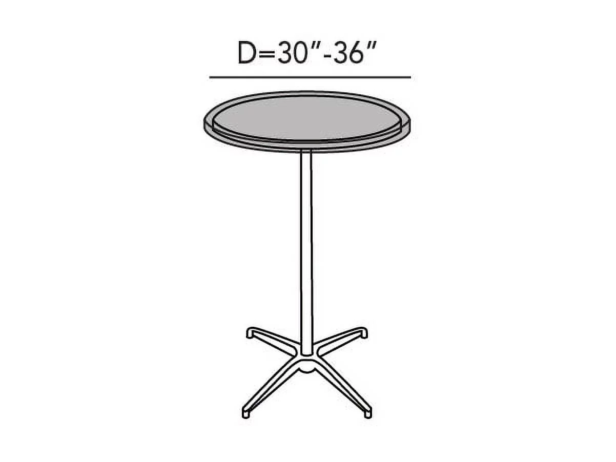 Covermates Round Table Top Cover - Heavy-Duty Polyester, Weather Resistant, Drawcord Hem, Middle Buckle Strap, Patio Table Covers, 30-36 DIAMETER, Ripstop Tan
