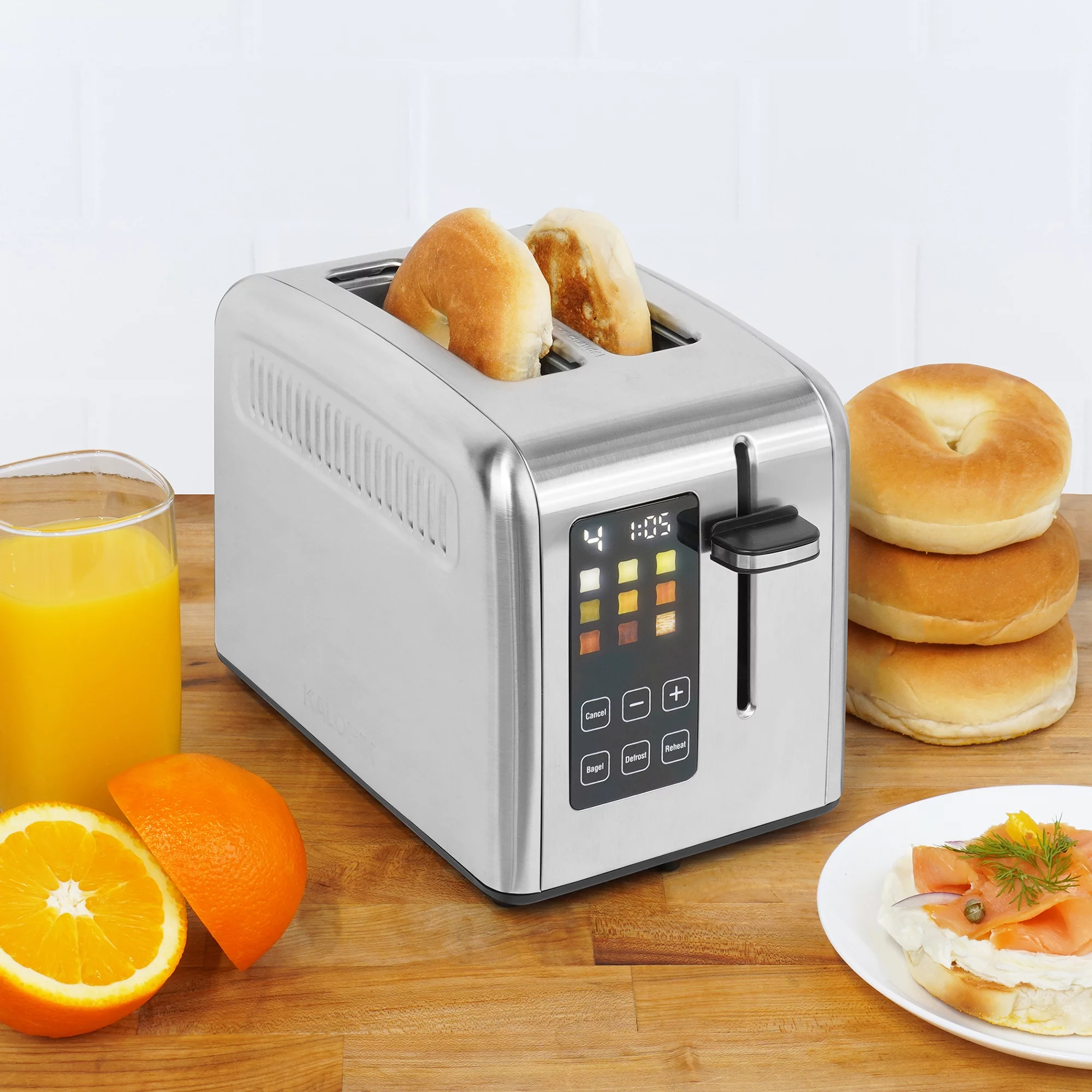 Kalorik? 2-Slice Digital Rapid Toaster, Stainless Steel