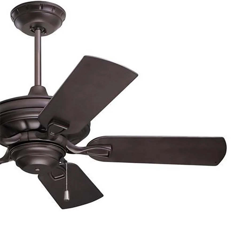 Emerson 42 Inch Indoor Outdoor 5 Blade Veranda Wet Rated Ceiling Fan, Bronze