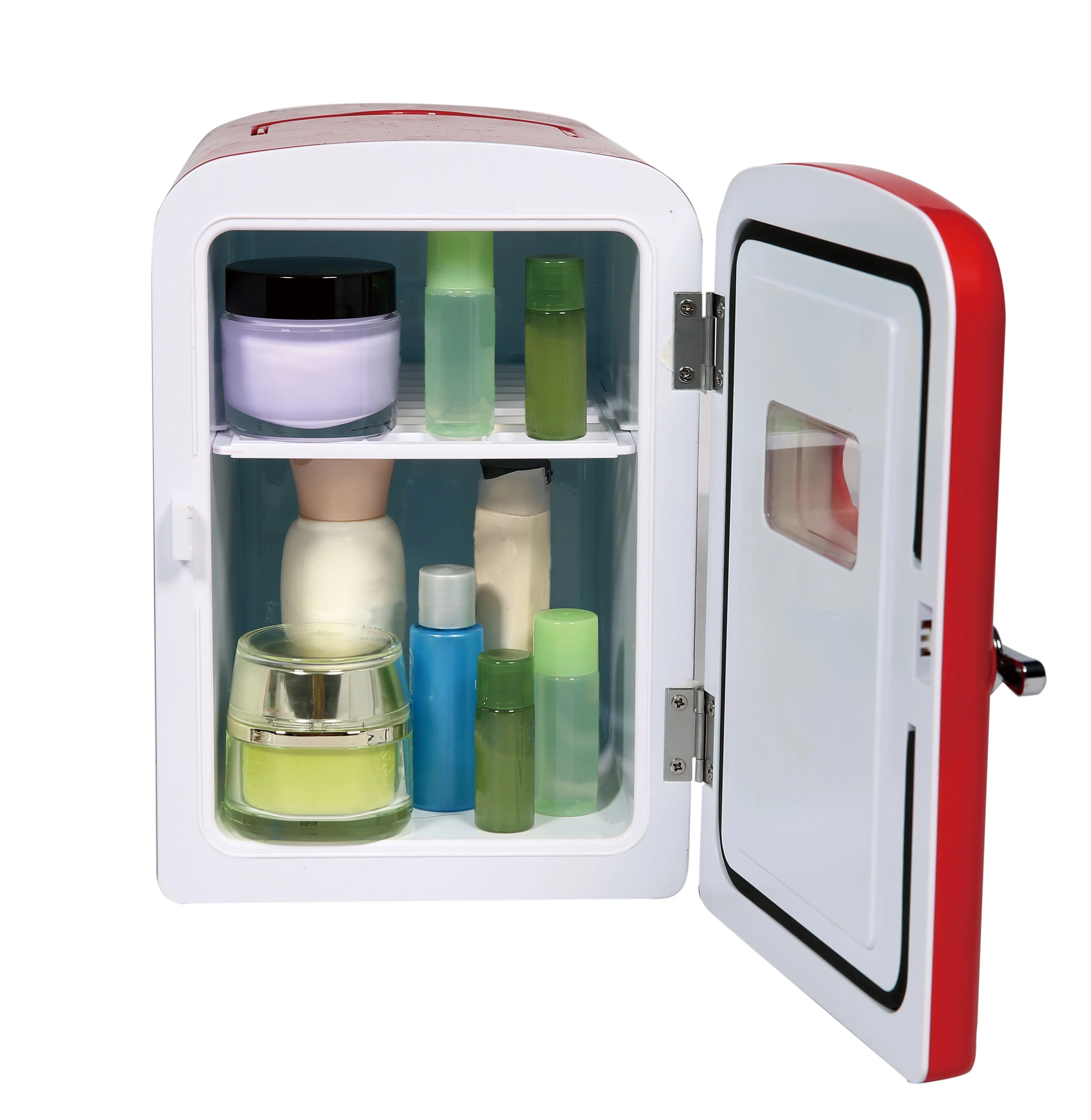 Frigidaire Portable Retro Extra Large 9-Can Mini Personal Fridge Cooler, EFMIS175, Red