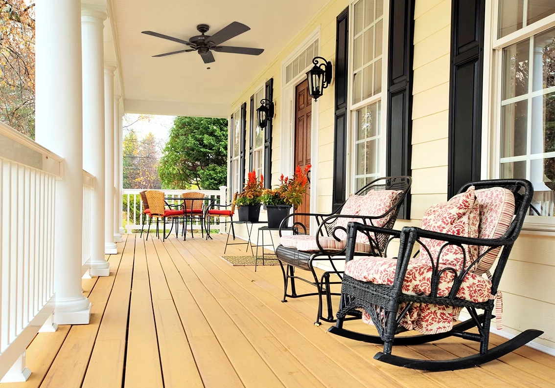 Honeywell Belmar 52' Bronze Indoor/Outdoor Ceiling Fan with 5 Blades, Pull Chains & Reverse Airflow