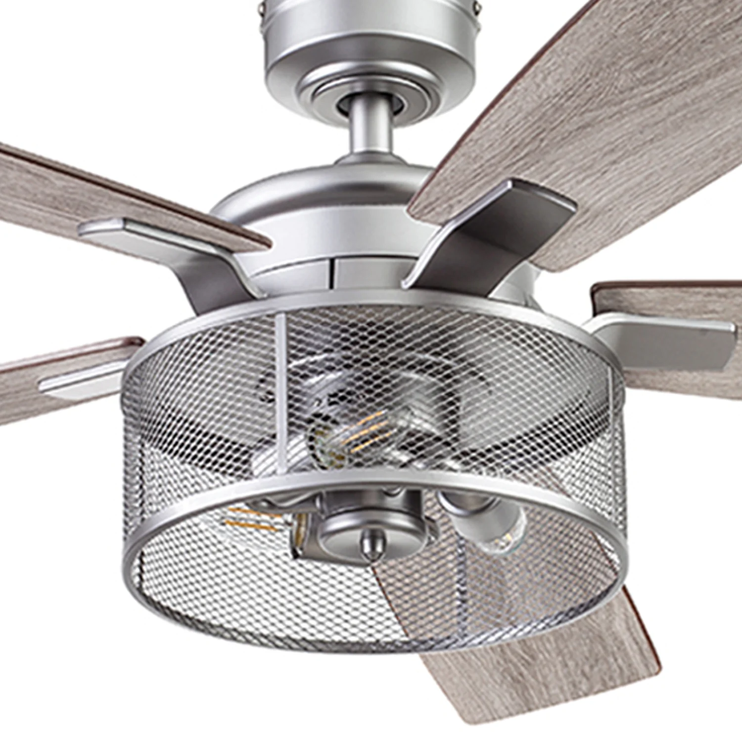 Honeywell Carnegie 52' Pewter Ceiling Fan with Lights and Remote Control