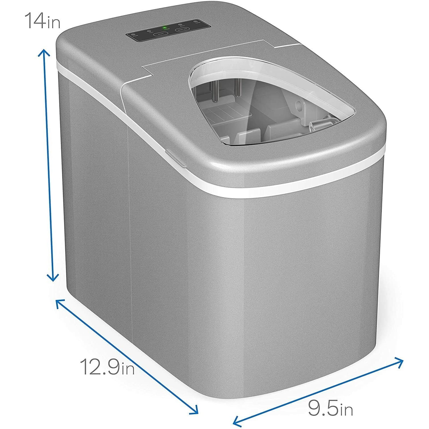 Countertop Ice Maker Machine, Portable Ice Makers Countertop, Make 26 lbs ice in 24 hrs,Ice Cube Ready in 6-8 Mins